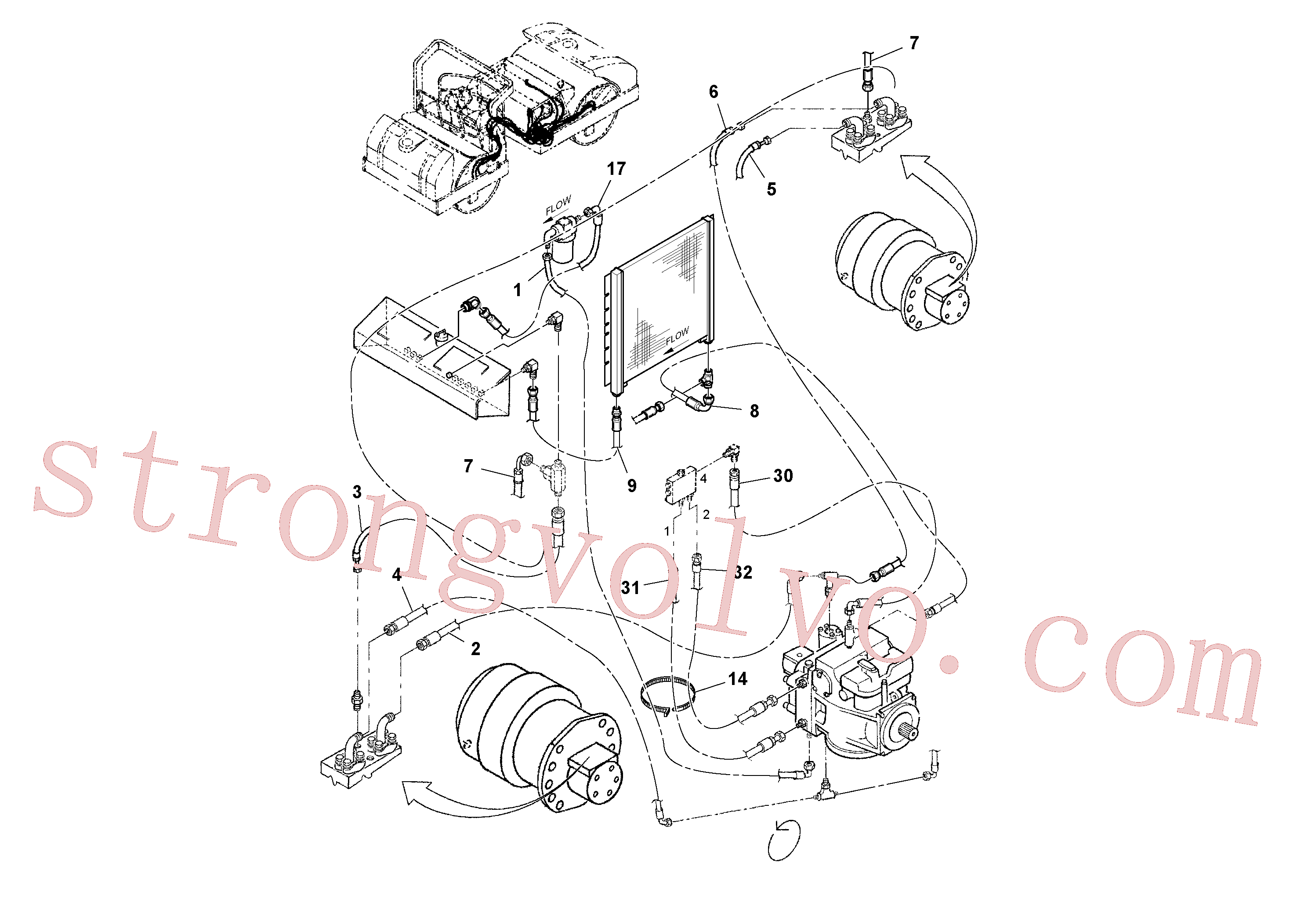Volvo Montagem RM95424586 Braçadeira Acessórios