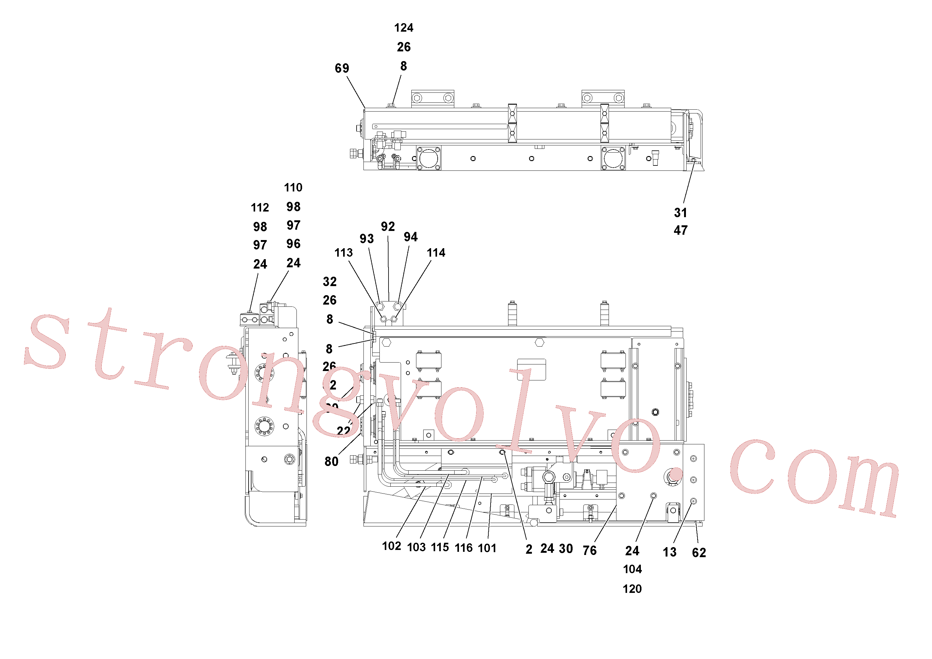 Volvo Montagem RM59583484 Parafuso Acessórios