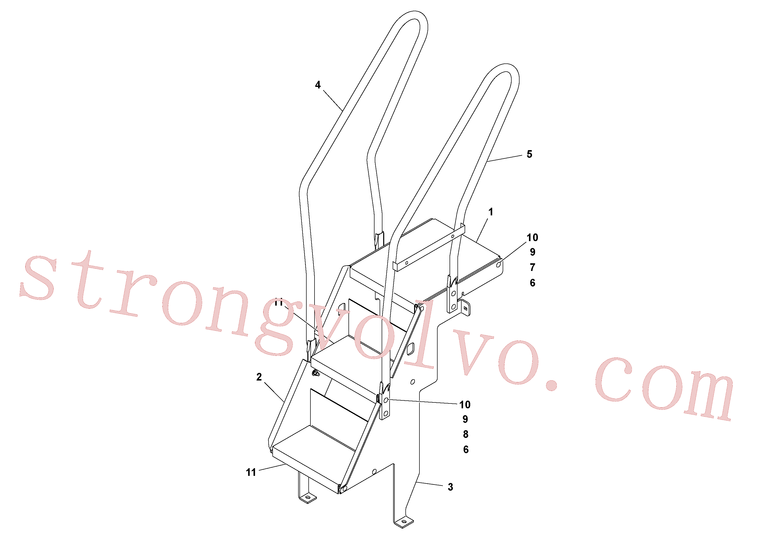 China Made RM95922233 Arruela simples Volvo Acessórios para escavadeira