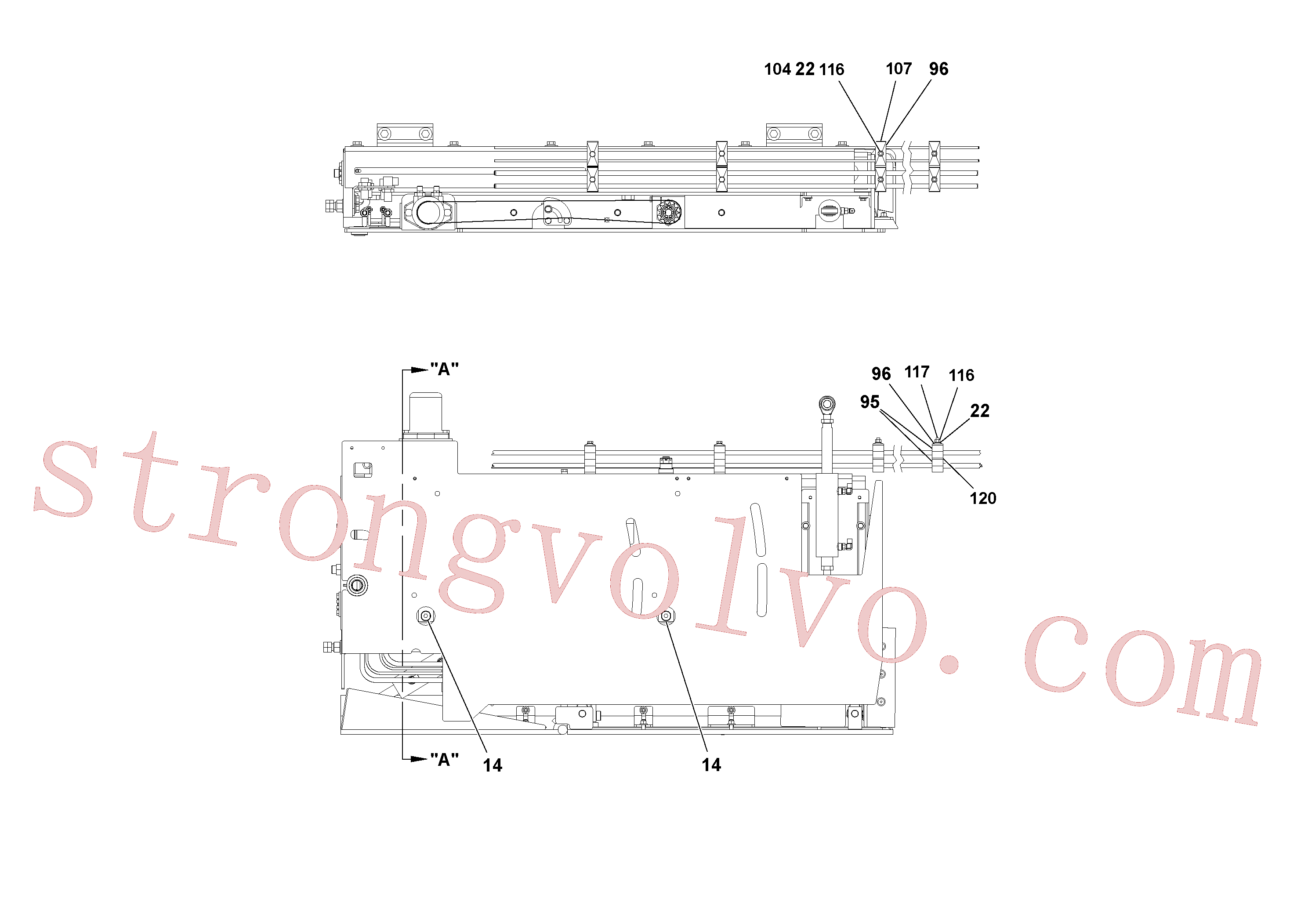 Atacado RM15558570 Braçadeira da mangueira Volvo escavadeira