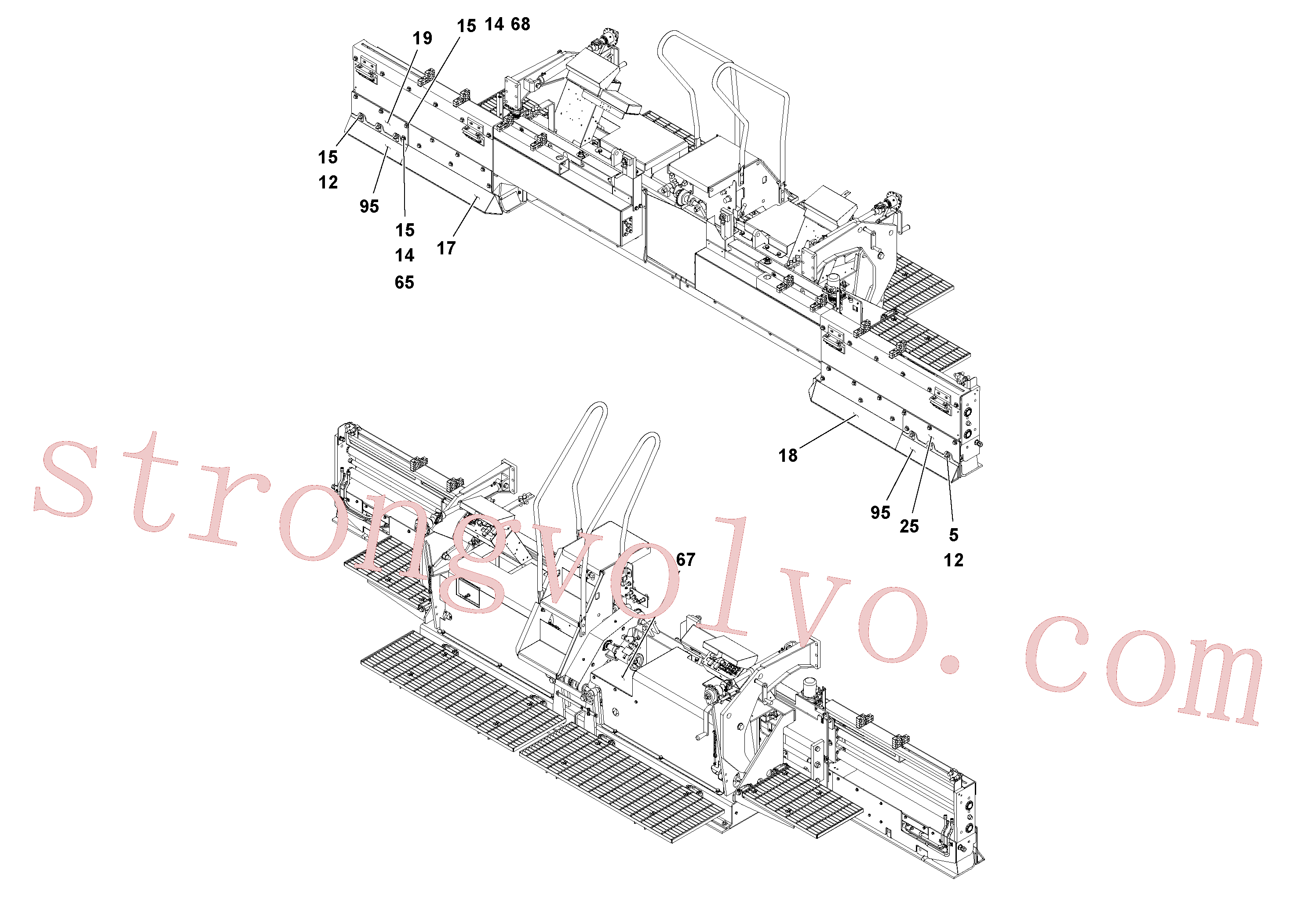 Volvo RM20345229 Mangueira completa Volvo Acessórios para escavadeira