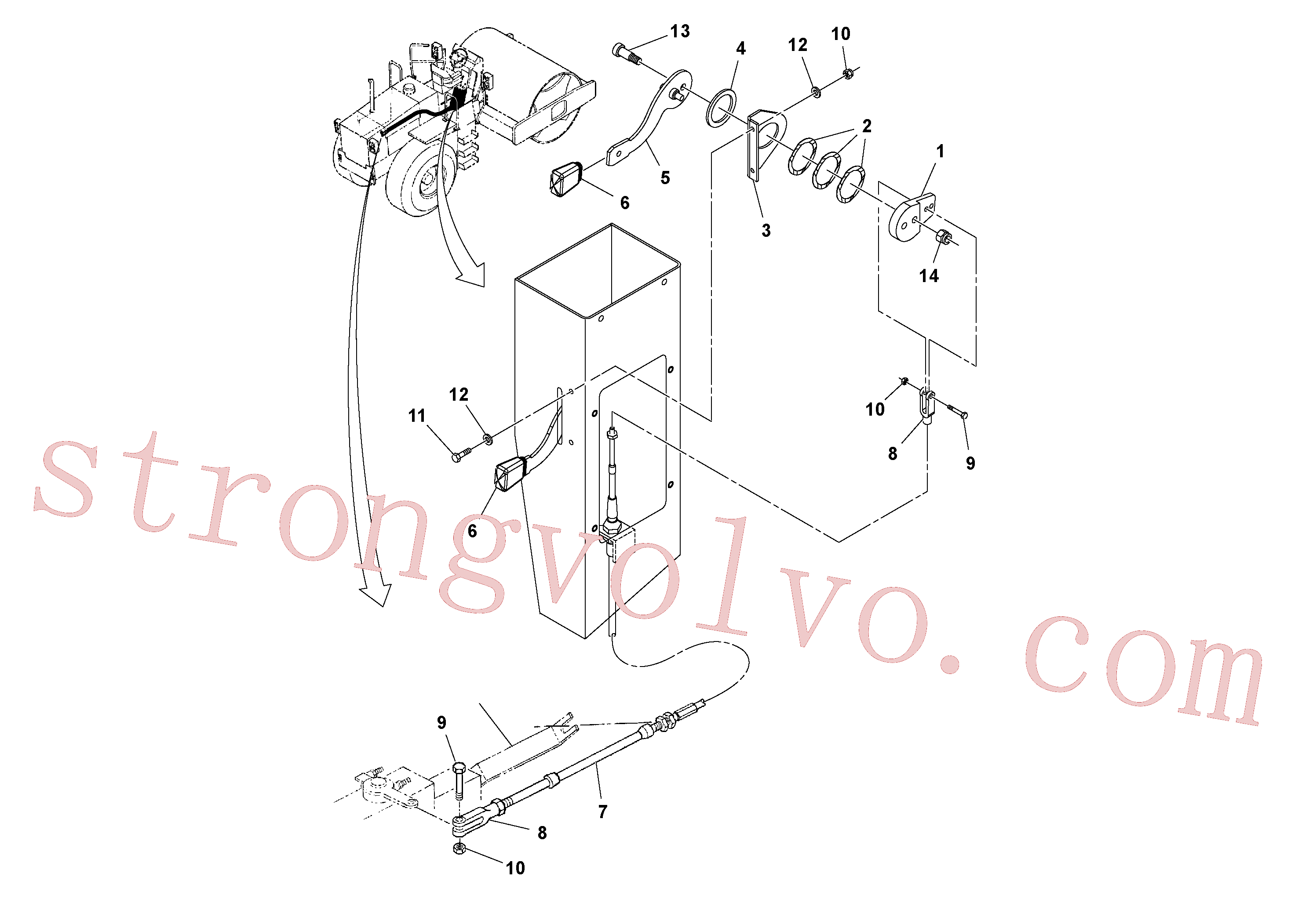 Volvo Montagem RM59901306 Garfo Acessórios