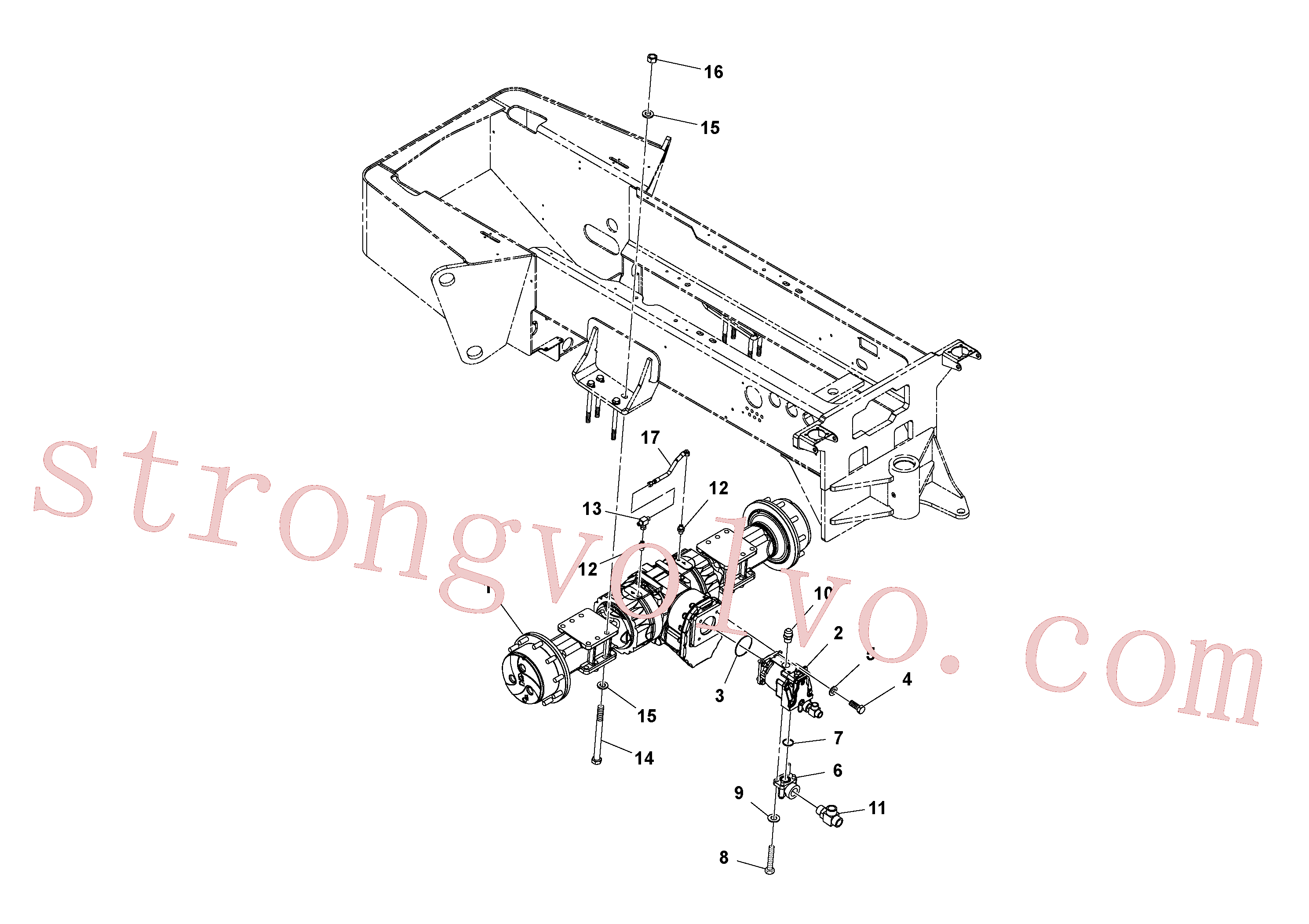 RM59565051 Volvo Instalação do eixo(1037289 Montagem)