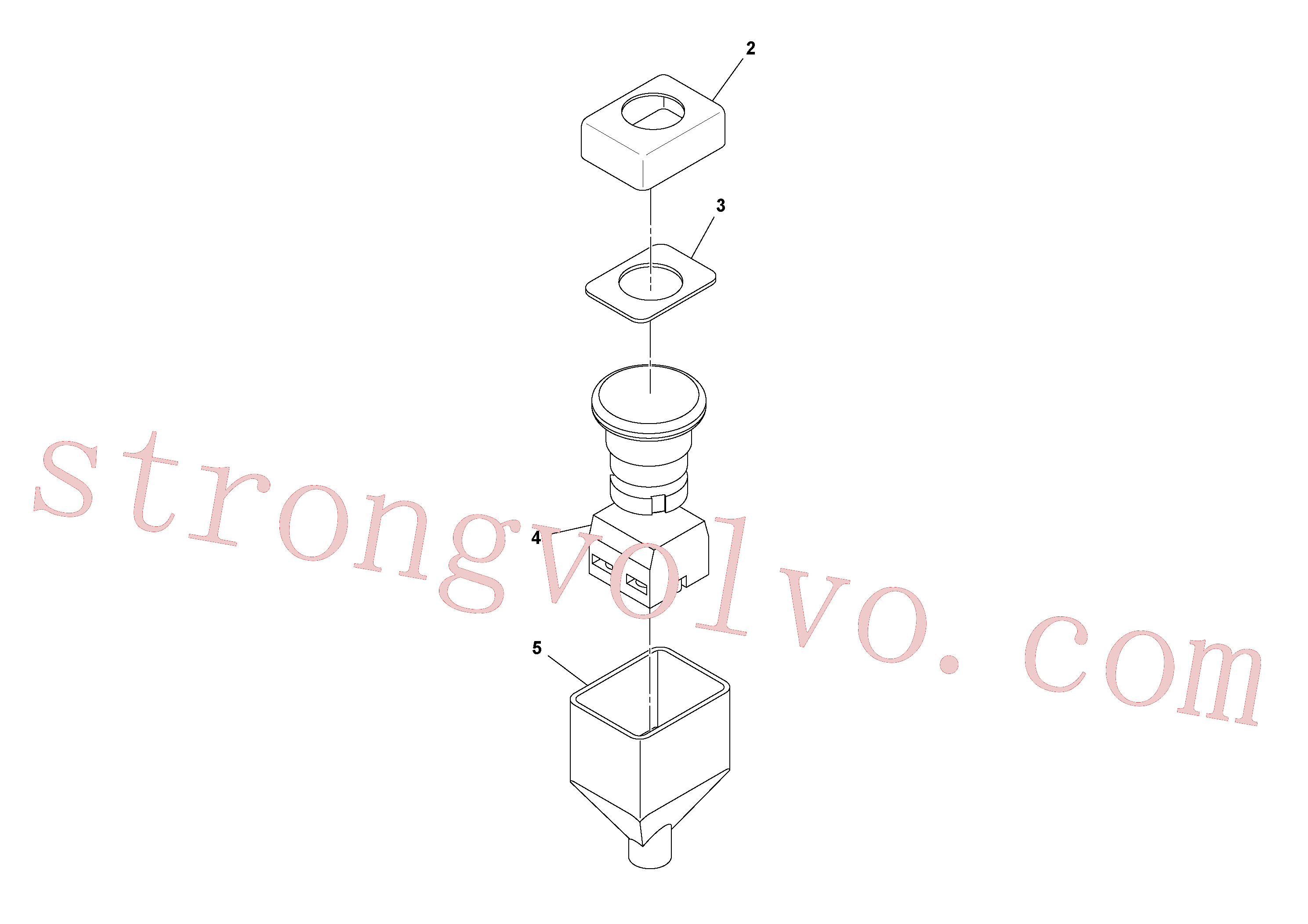 China Made RM59108100 Tampa proteção Volvo Acessórios para escavadeira