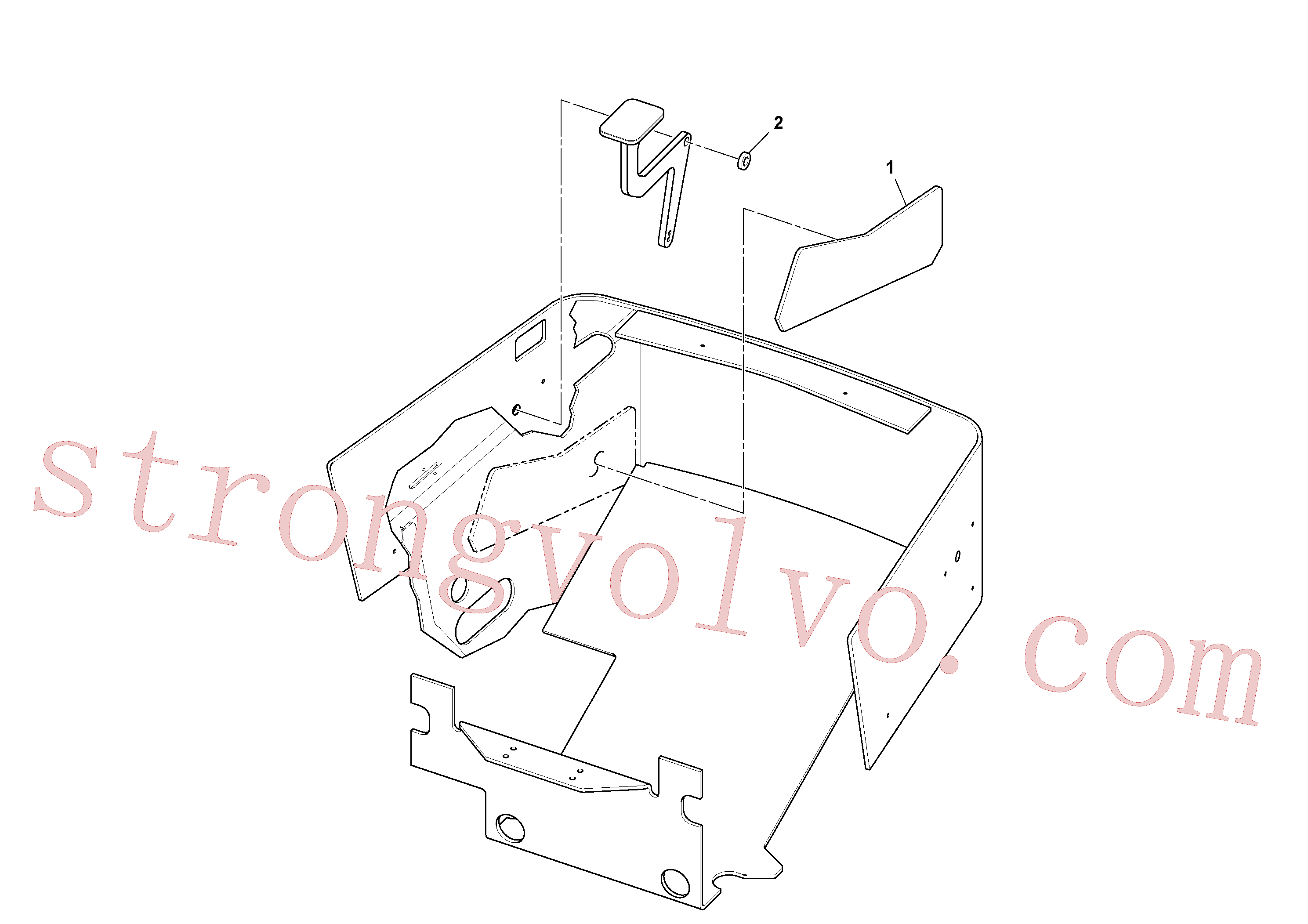 RM96734298 Arruela simples Volvo escavadeira