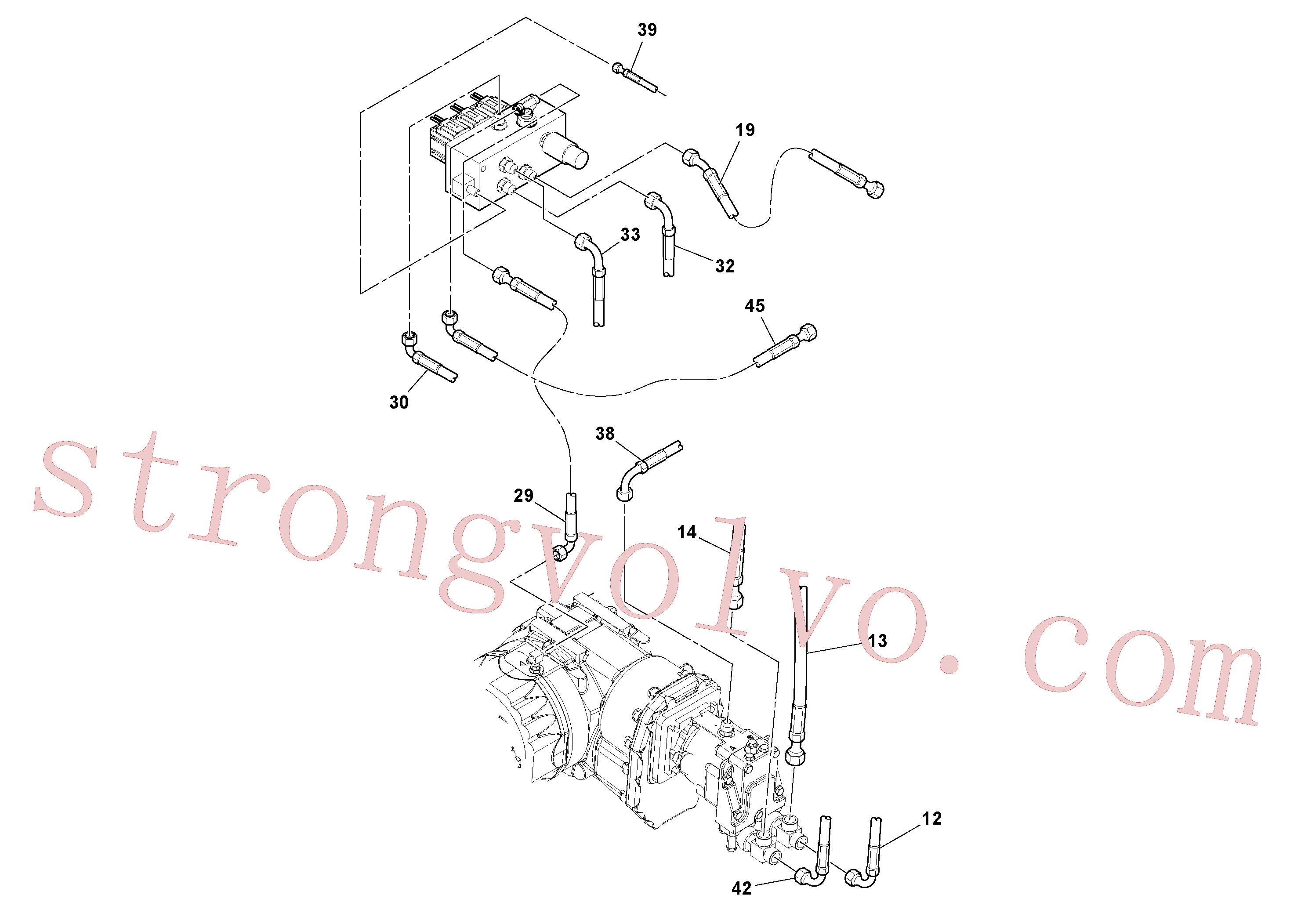 RM13204755 Volvo Instalação de mangueiras(1037494 Montagem)