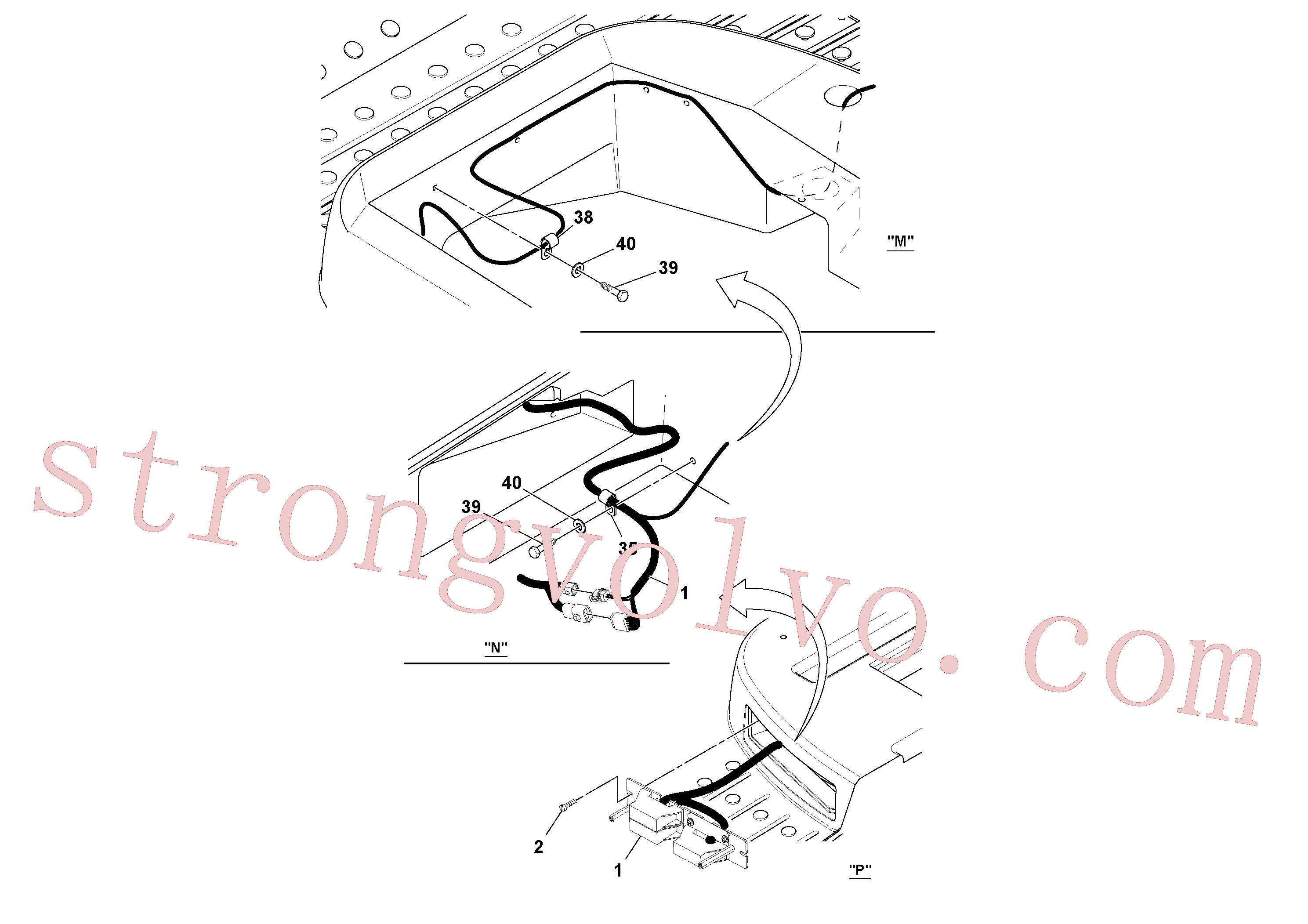 RM59121855 Volvo Instalação eléctrica(1037575 Montagem)
