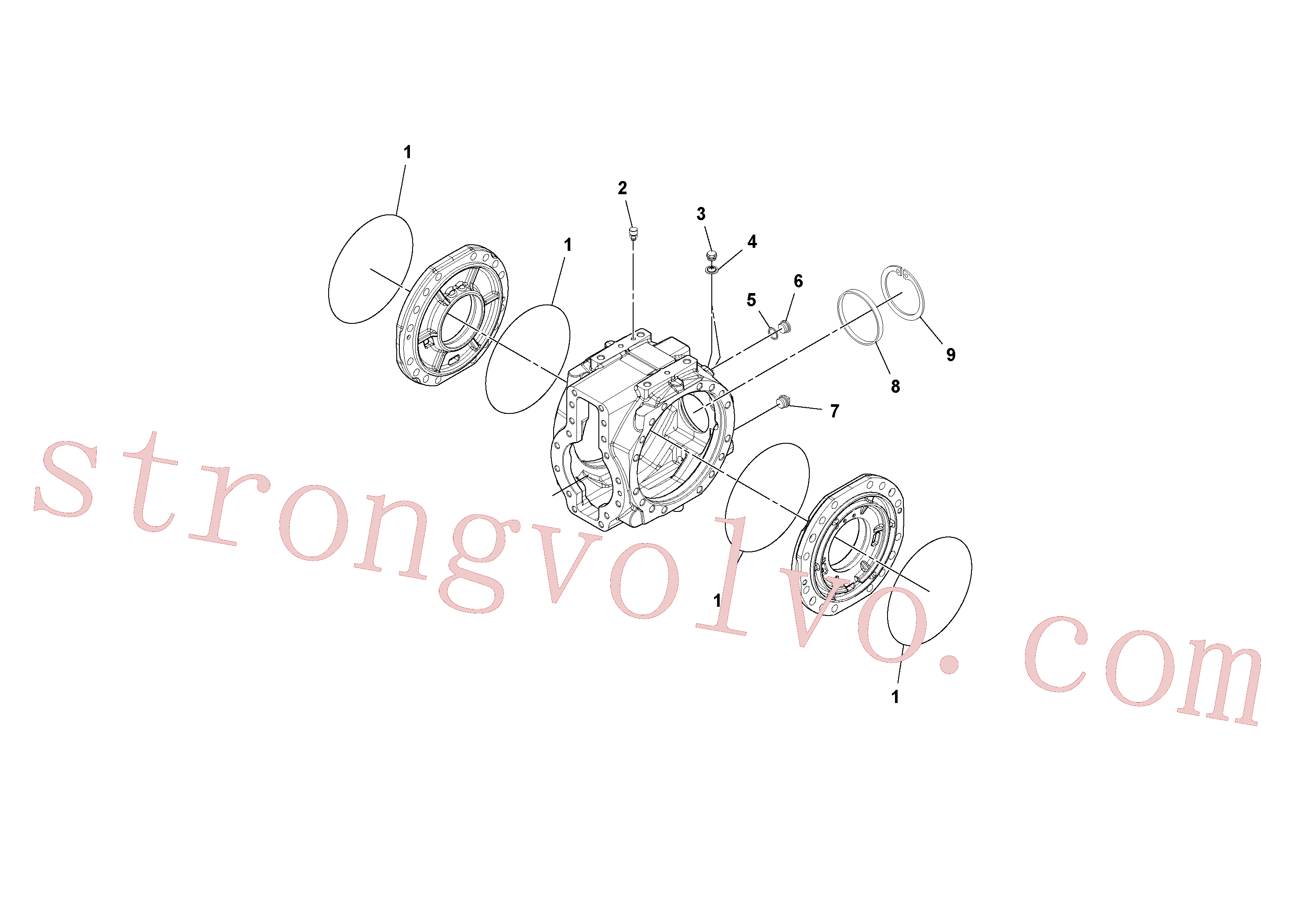 VOE11706882 Volvo Eixo(1037587 Montagem)