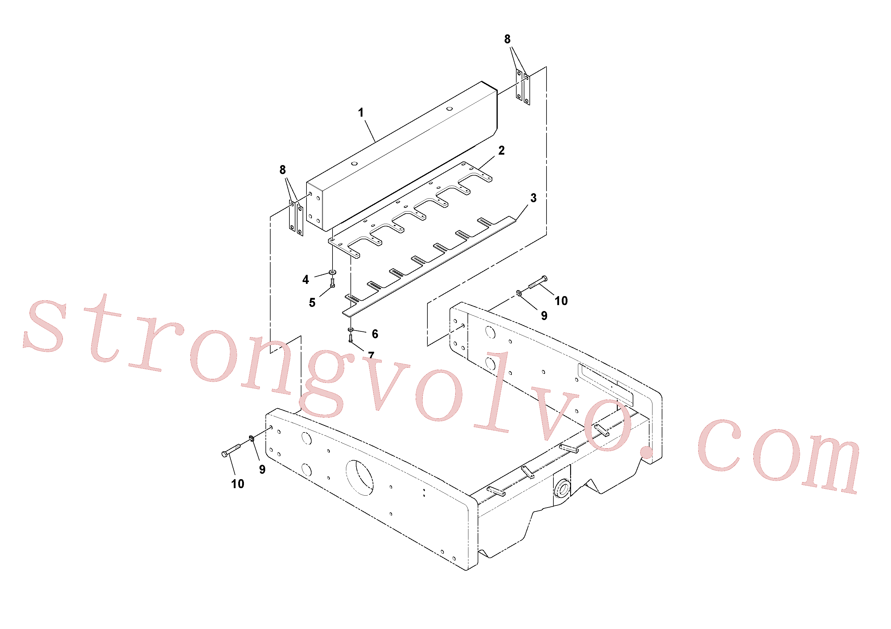 RM96738513 Parafuso sextavado Inscreva-se para Volvo Acessórios para escavadeira