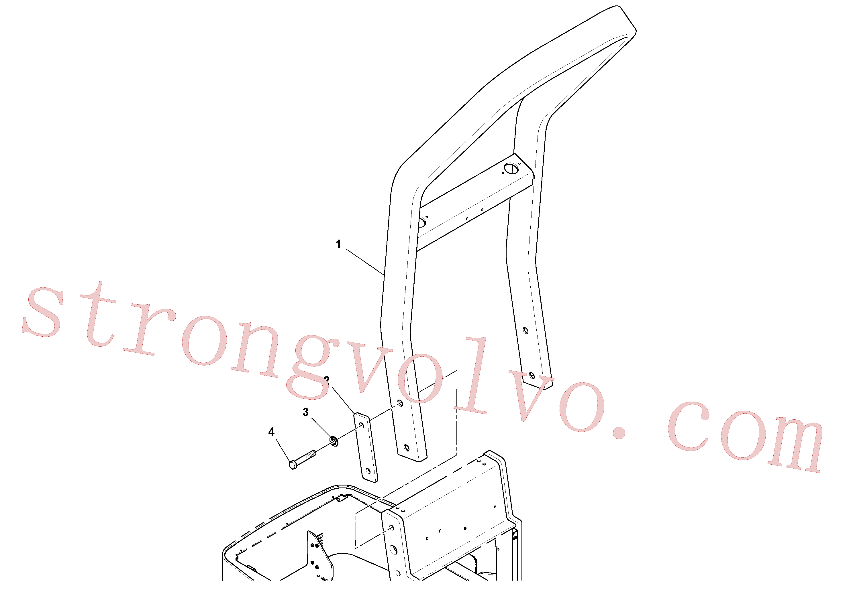 RM96702642 Volvo Instalação do arco ROPS(1037917 Montagem)