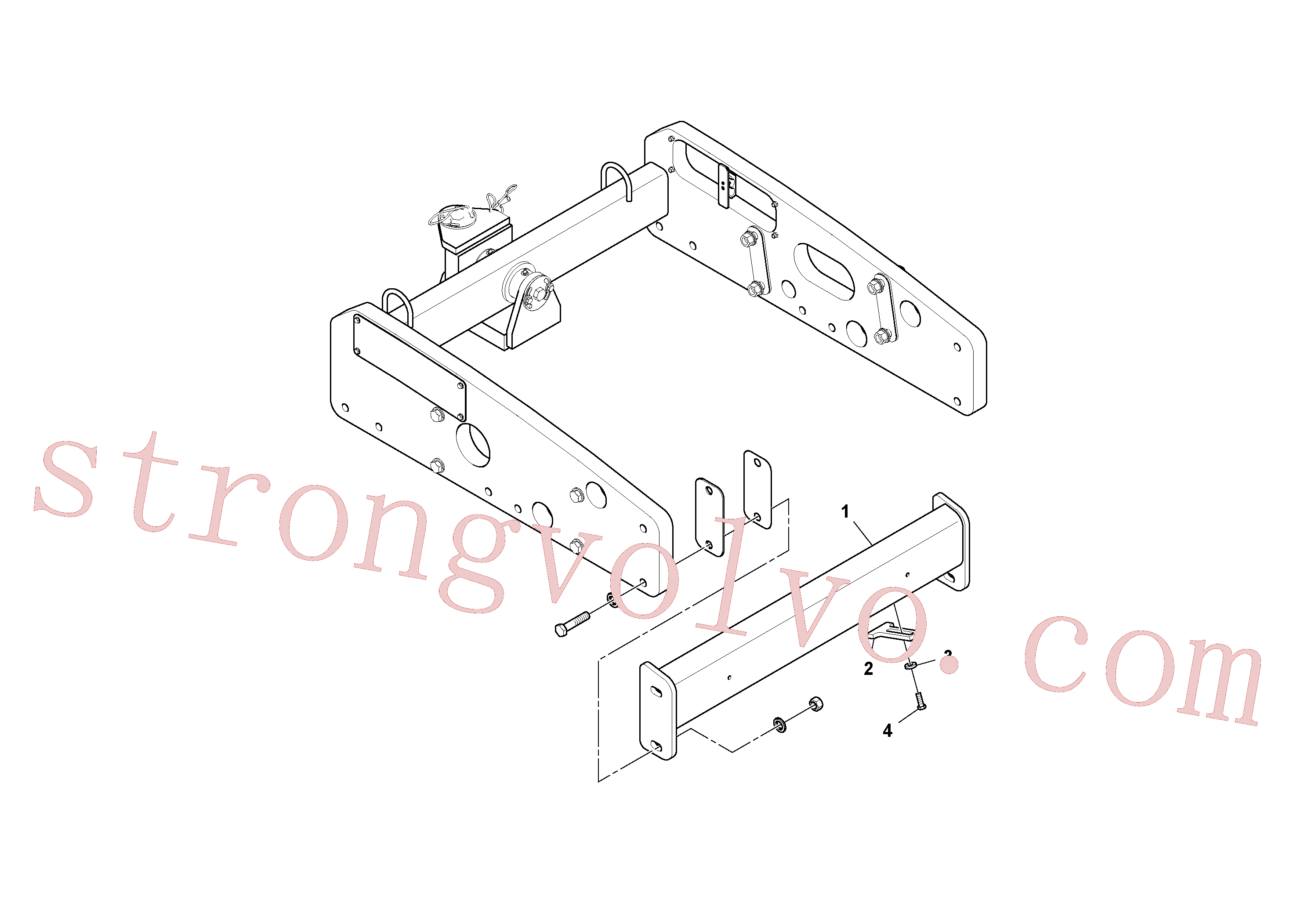 RM96702329 Volvo Instalação de raspador(1037932 Montagem)