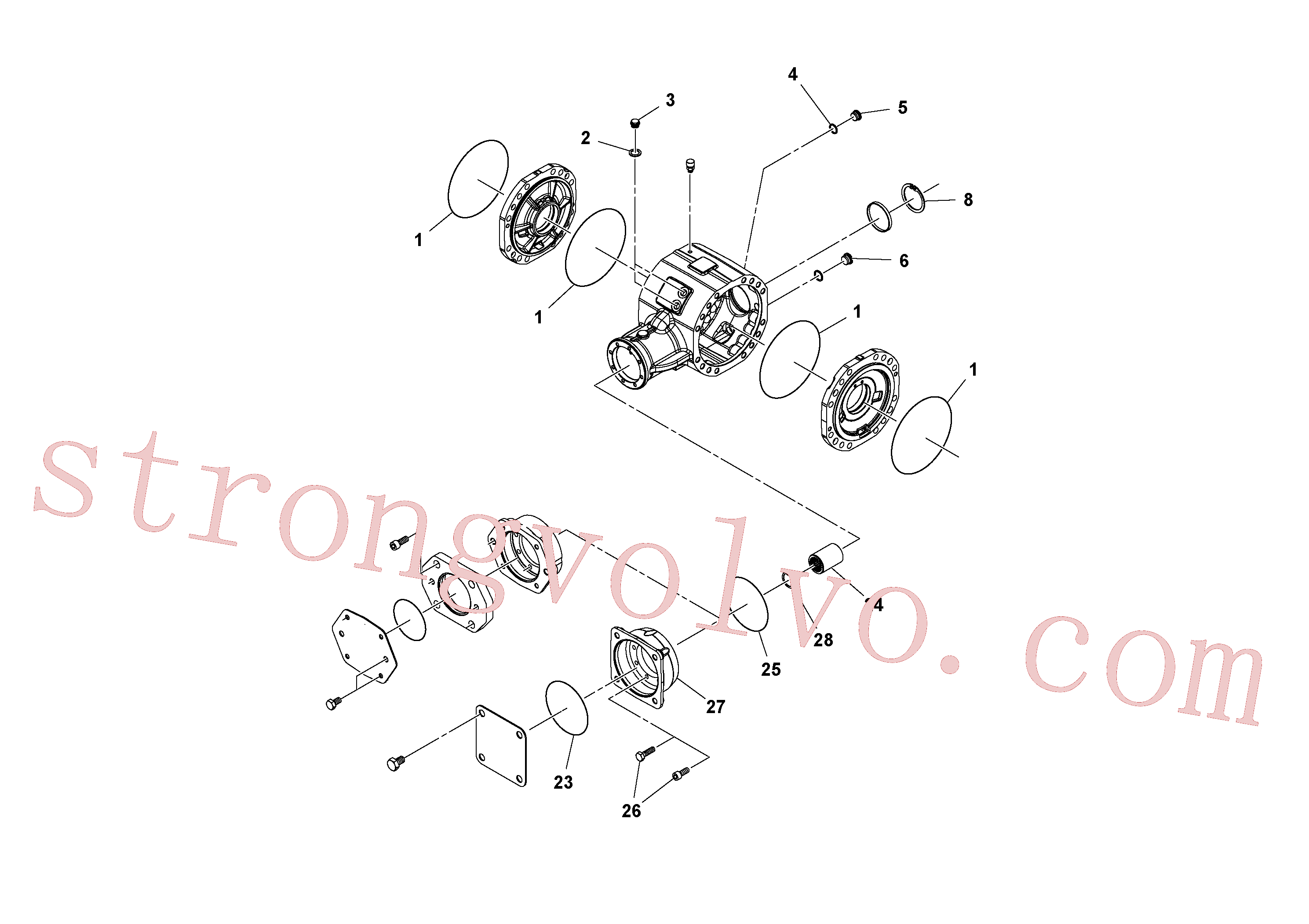 RM58916628 Volvo Eixo(1038088 Montagem)