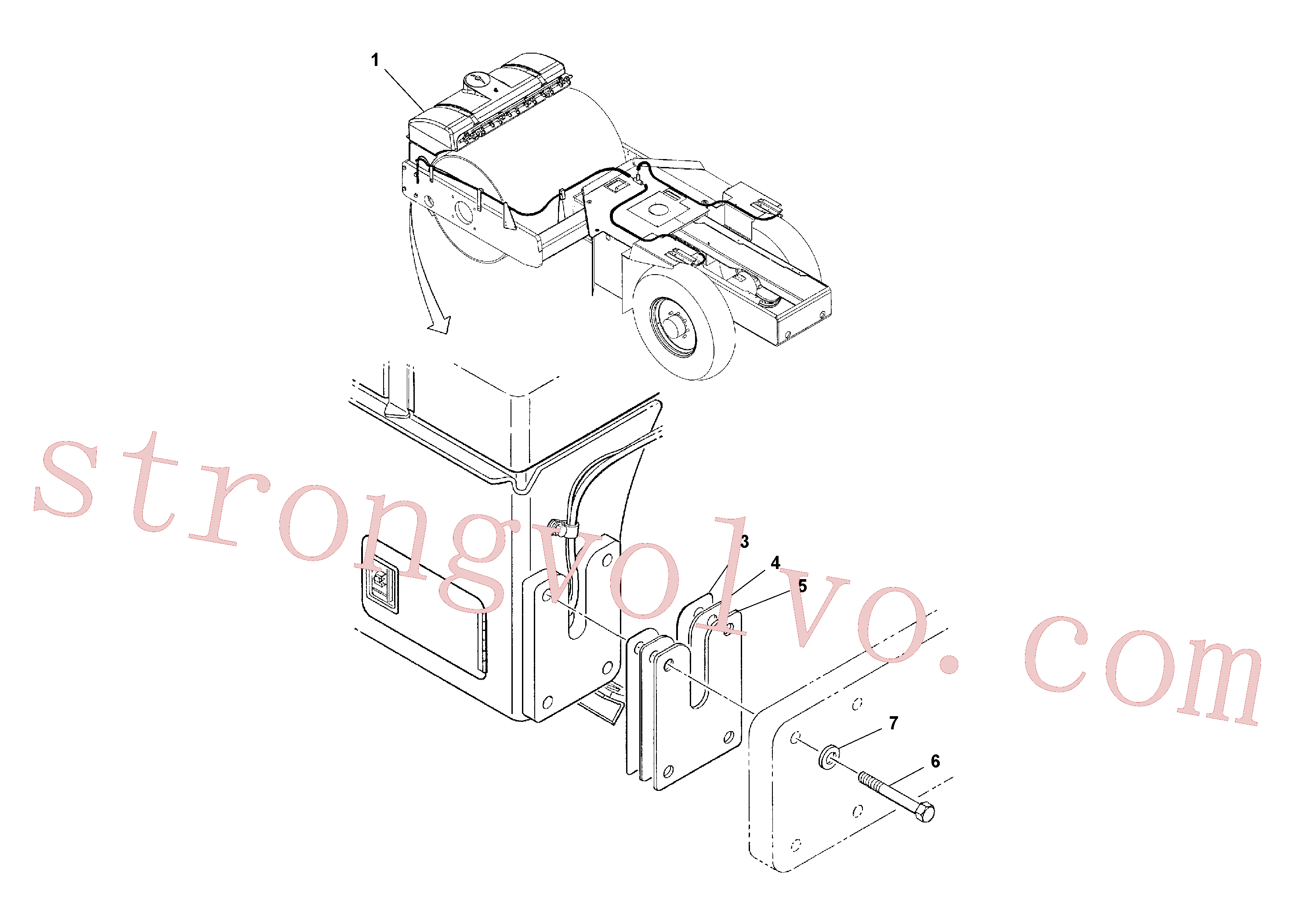 RM96734298 Volvo Instalação de sistema de água(1038346 Montagem)