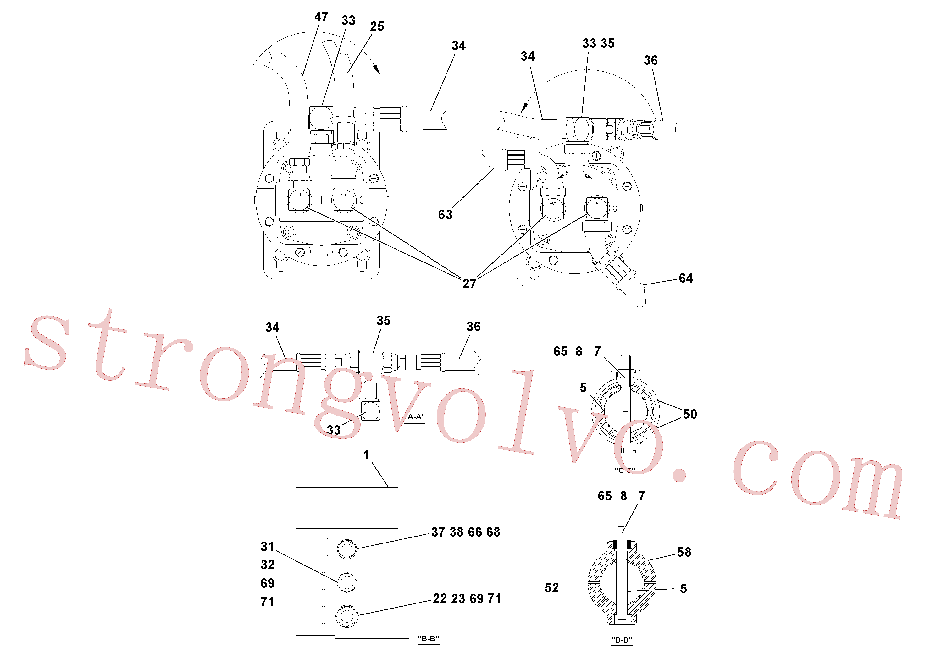 VOE935014 Cotovelo Inscreva-se para Volvo Acessórios para escavadeira