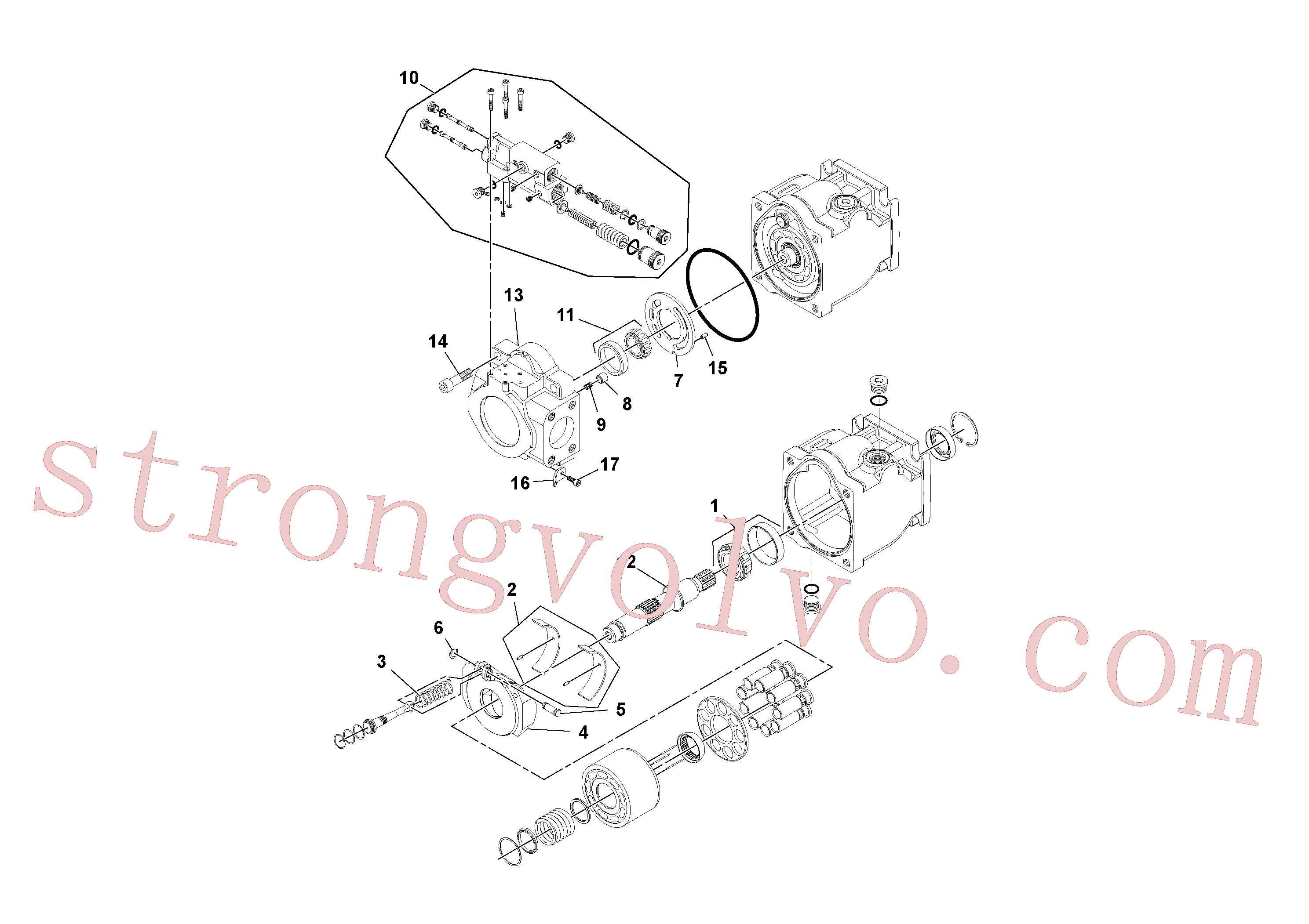 Atacado VOE11713552 Anel-o Volvo escavadeira