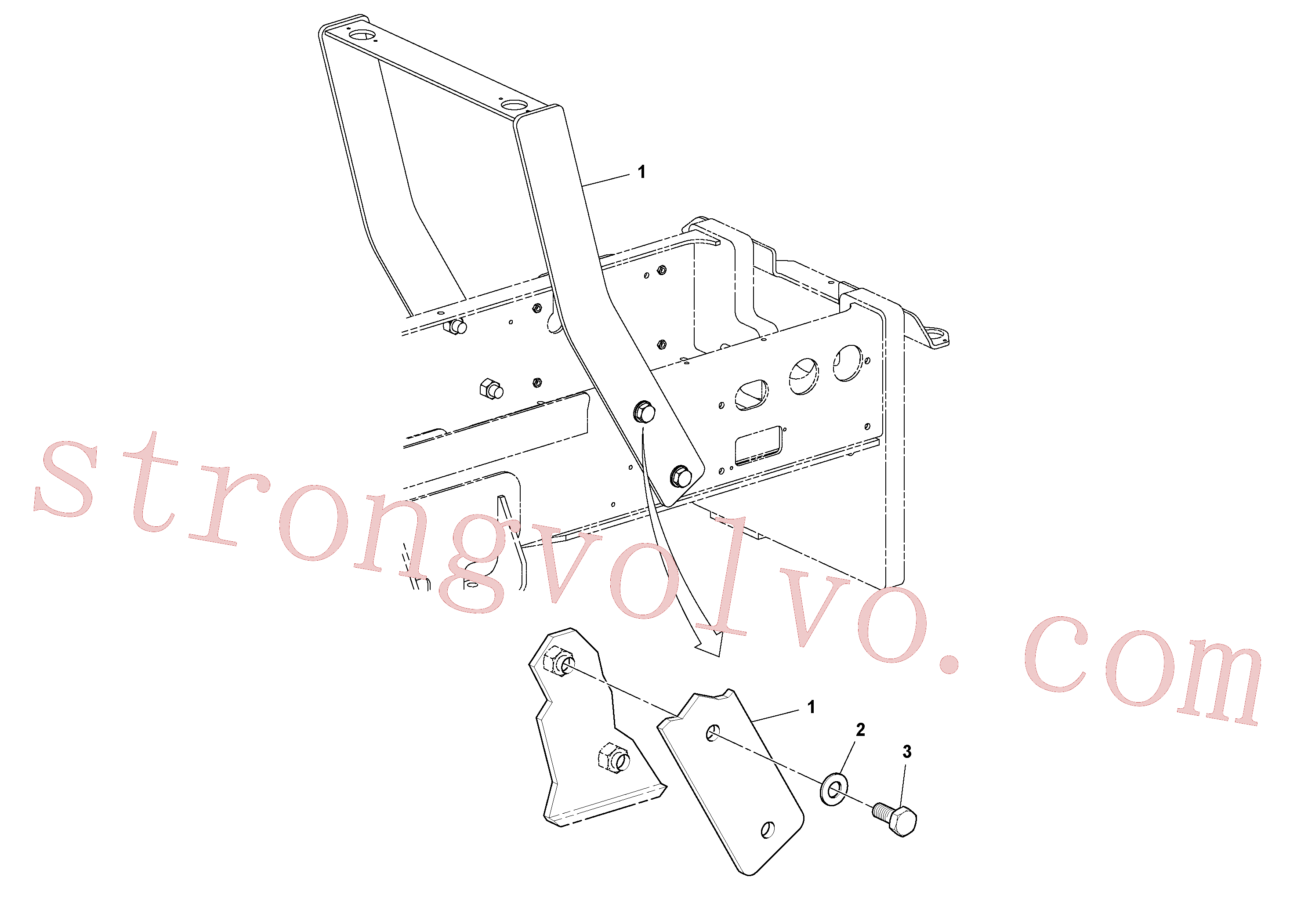 RM96702642 Volvo Sem ROPS, instalação(1039056 Montagem)