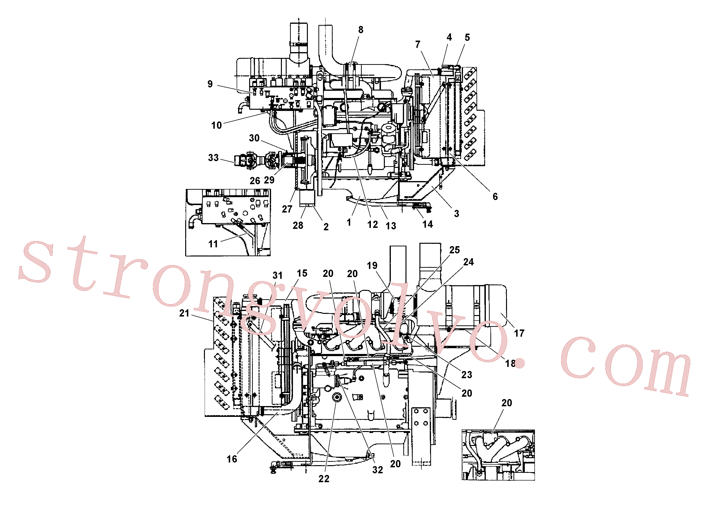 RM95958963 Parafuso sextavado Inscreva-se para Volvo Acessórios para escavadeira