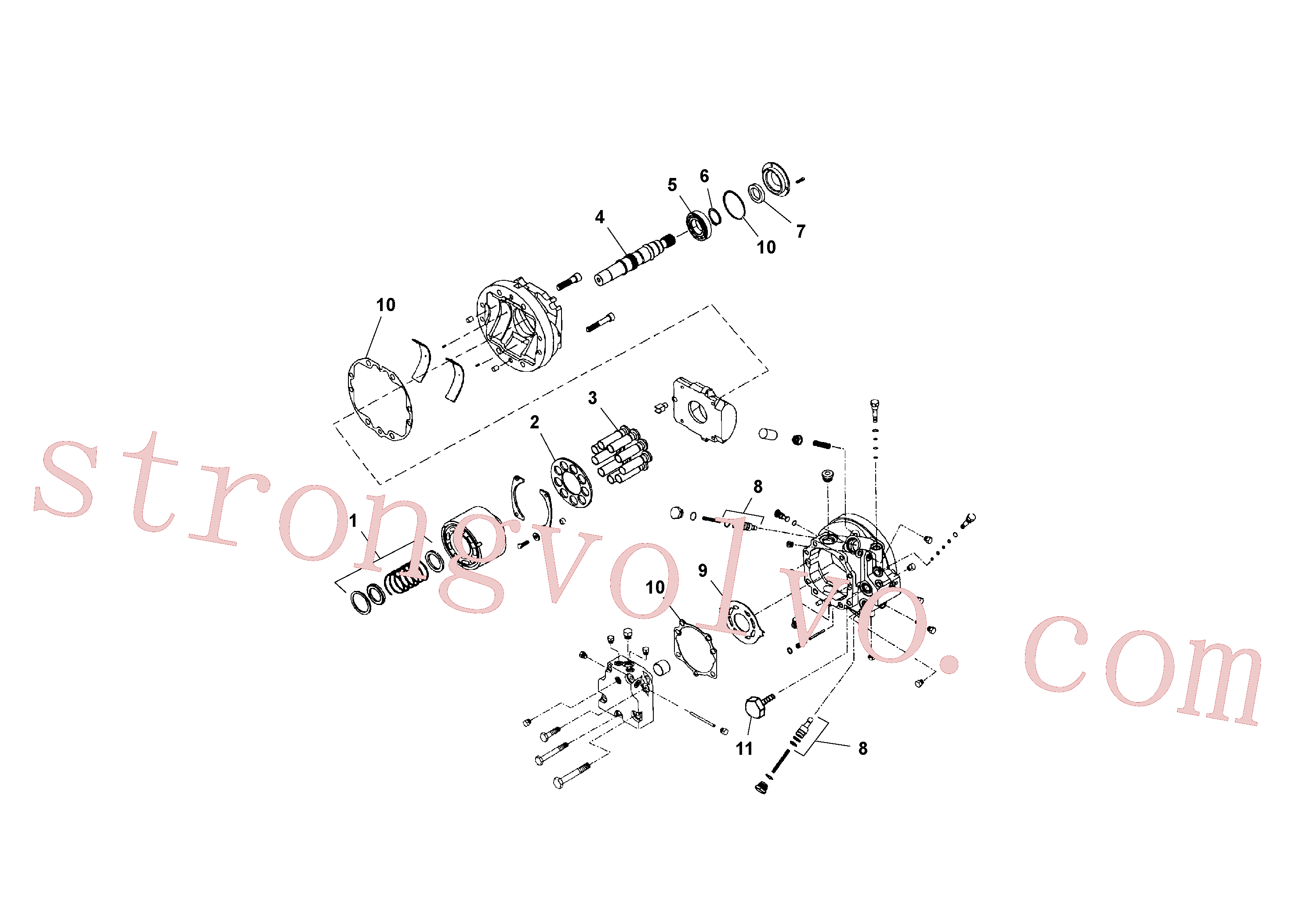 China Made RM13792841 Anel de fixação Volvo Acessórios para escavadeira