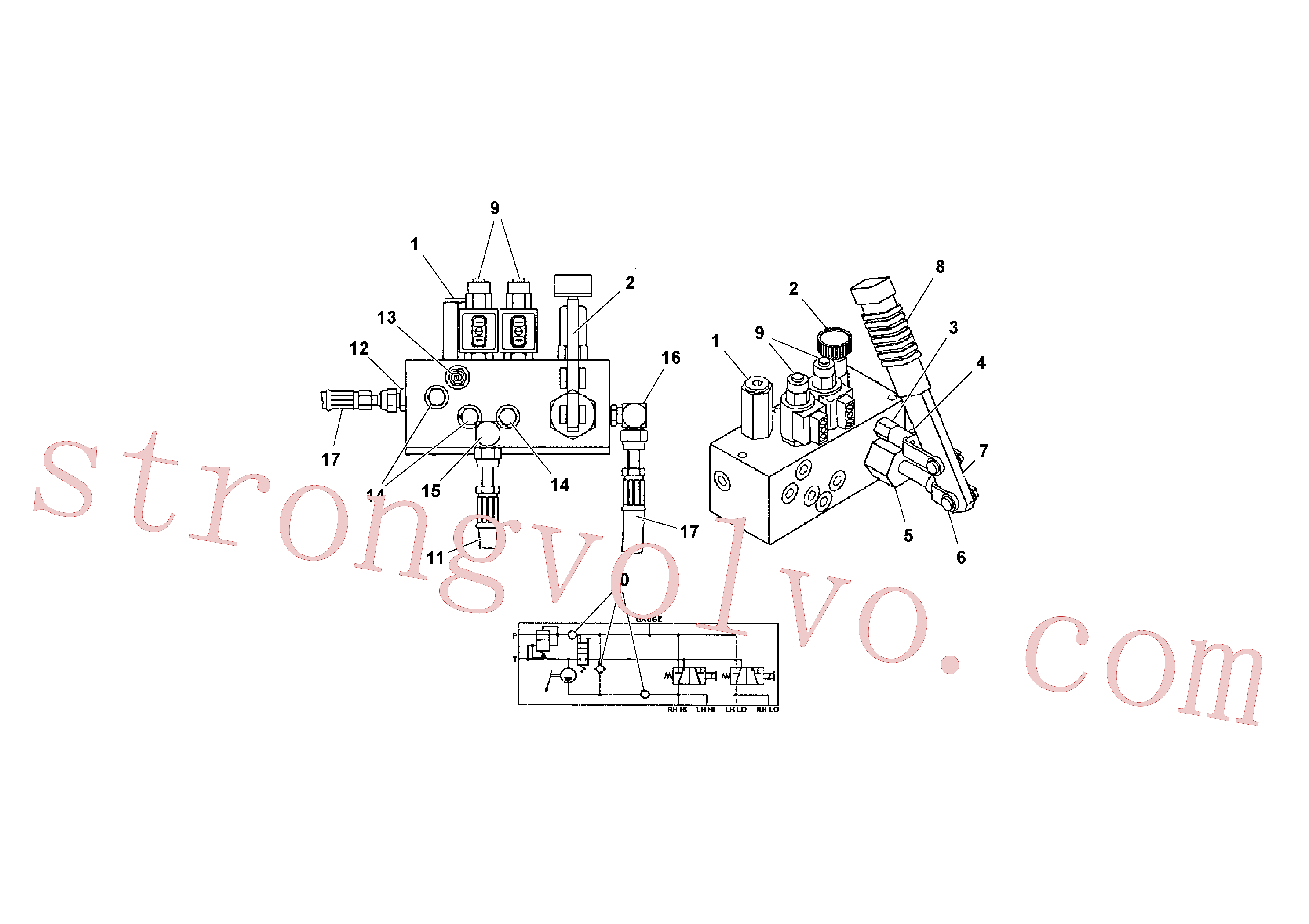 RM20928826 Jogo de vedação Volvo escavadeira