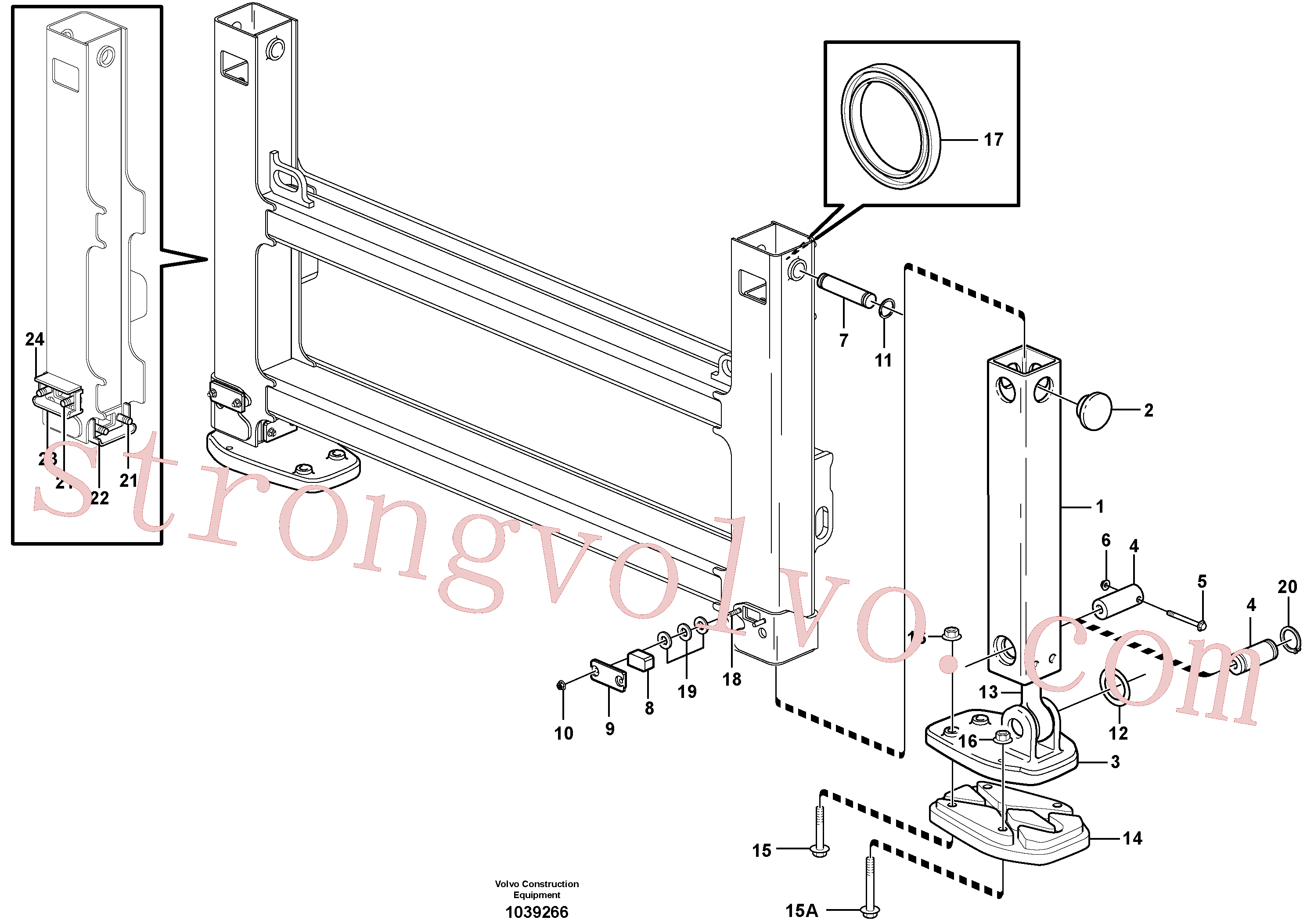 VOE965196 Volvo Estabilizadores(1039266 Montagem)