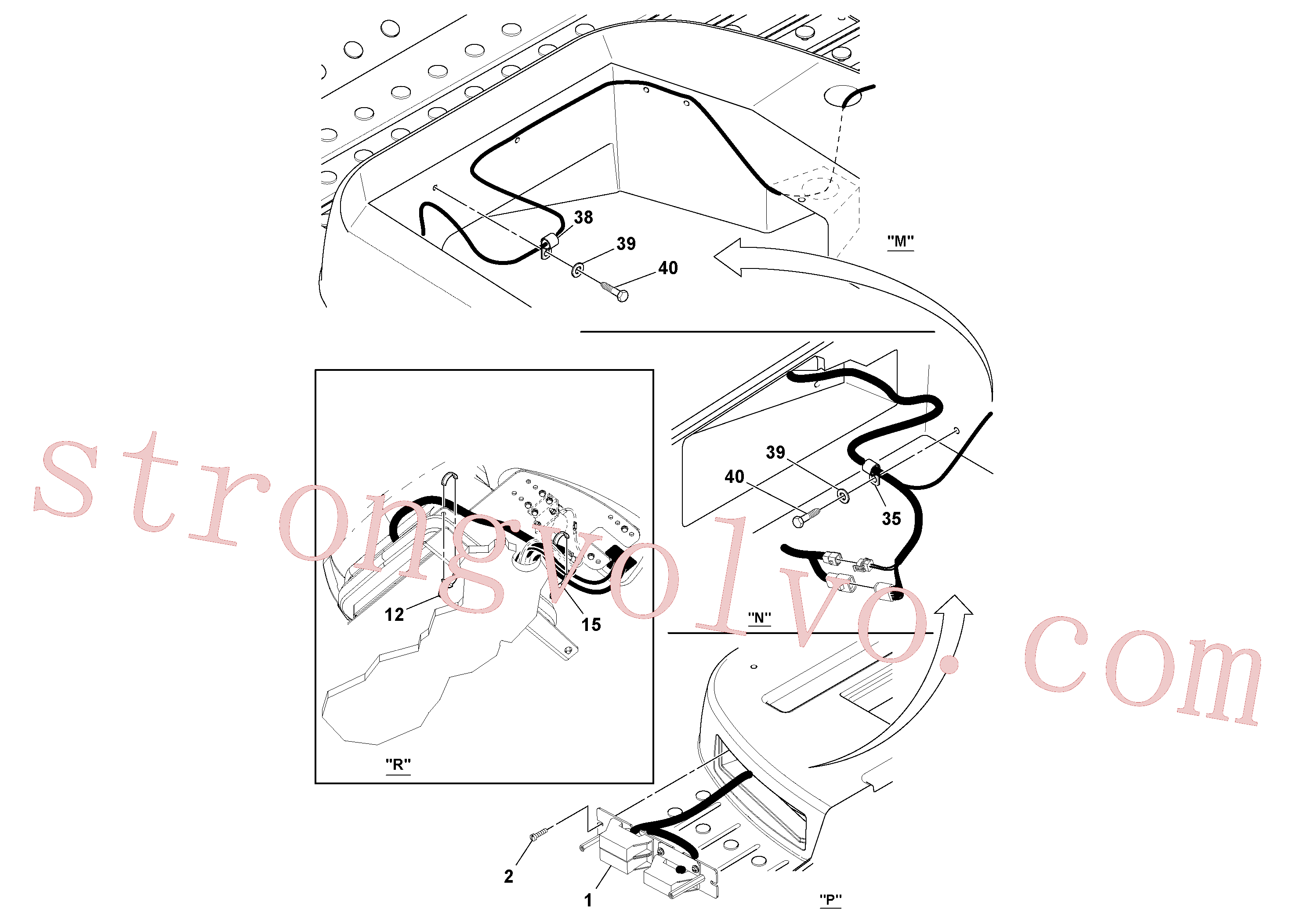 RM96728548 Volvo Instalação eléctrica(1039538 Montagem)
