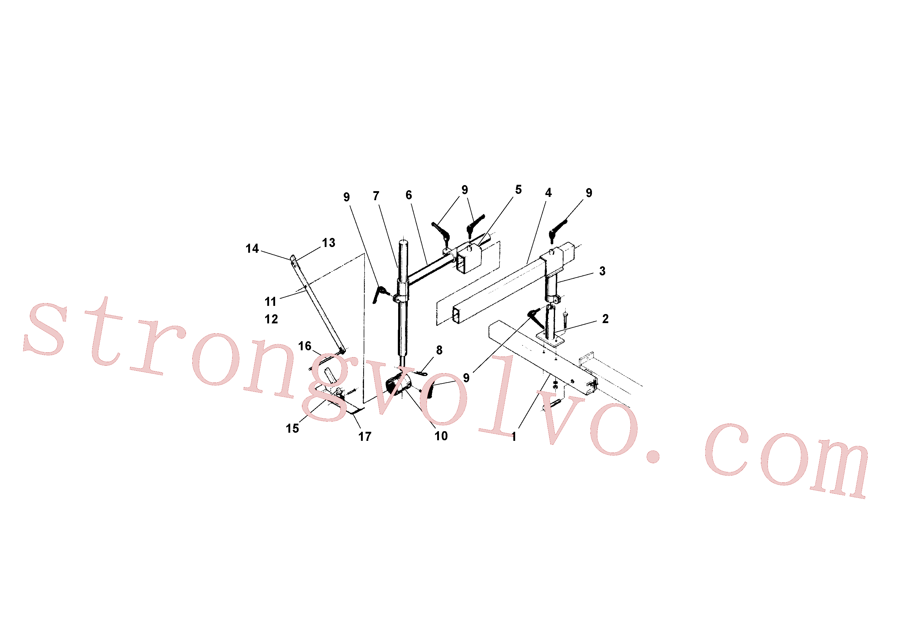 Volvo Acessórios para escavadeira RM20985727 Suporte Acessórios