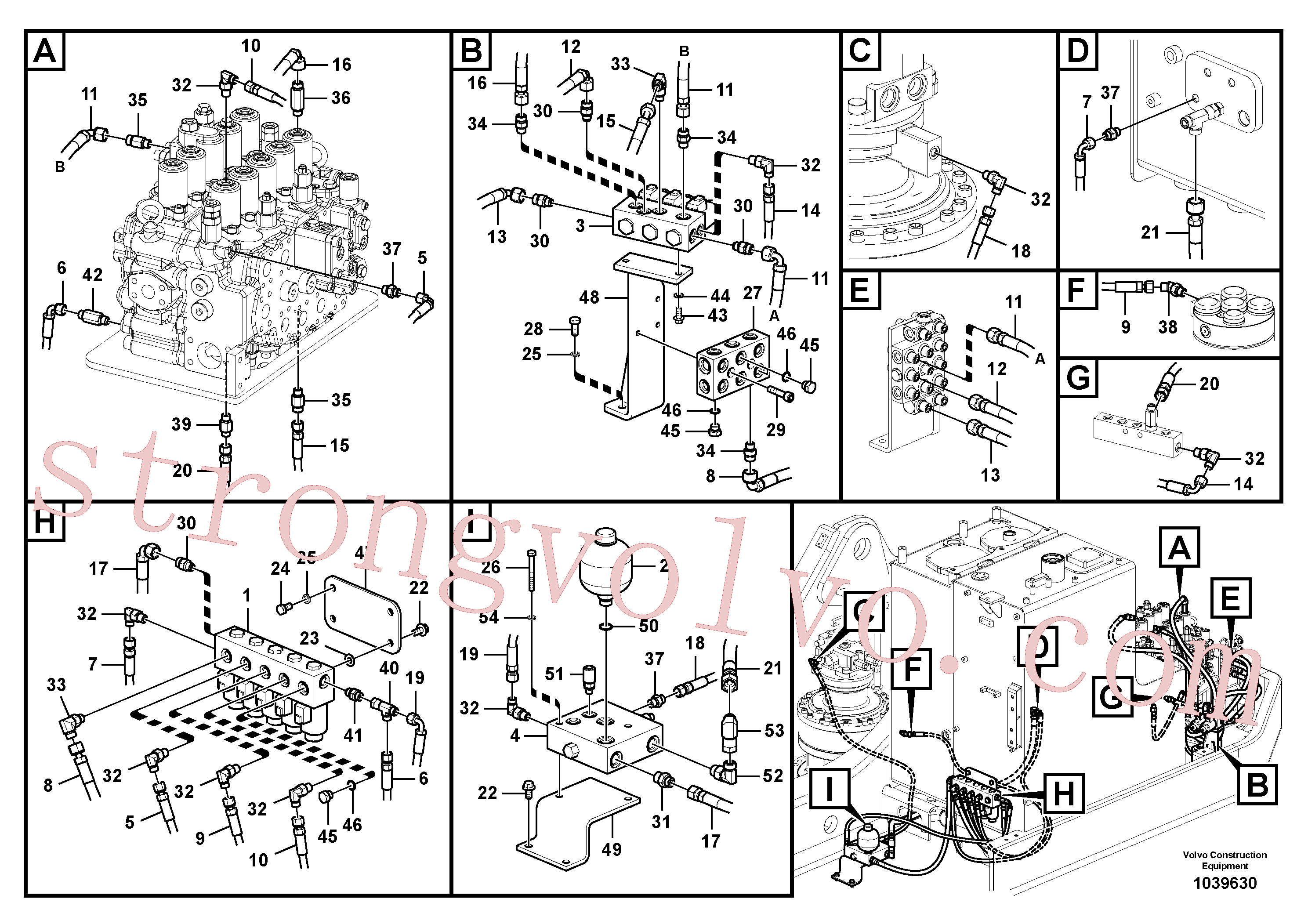 VOE14534367 Volvo Sistema servomotor, válvula de comando para válvula solenóide(1039630 Montagem)