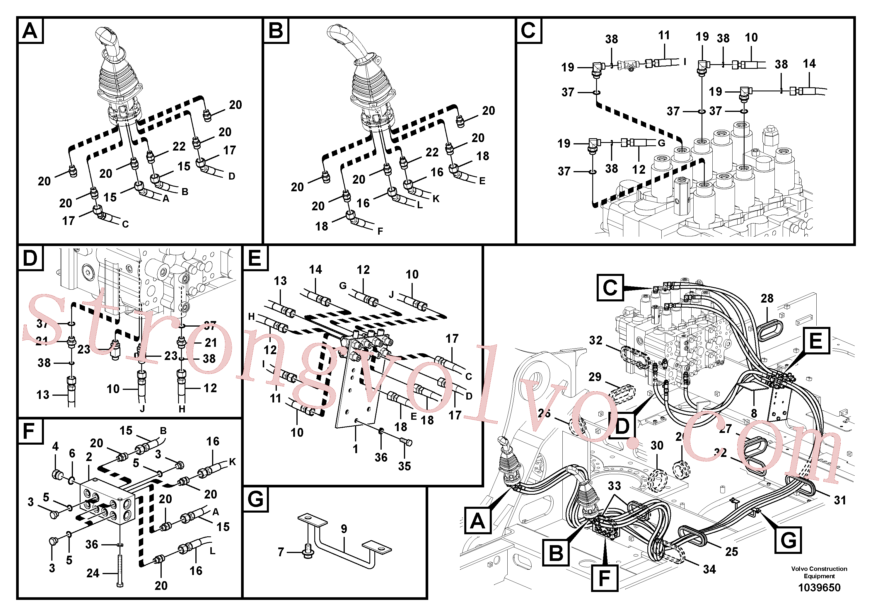 Atacado VOE14598593 Passa muro Volvo escavadeira