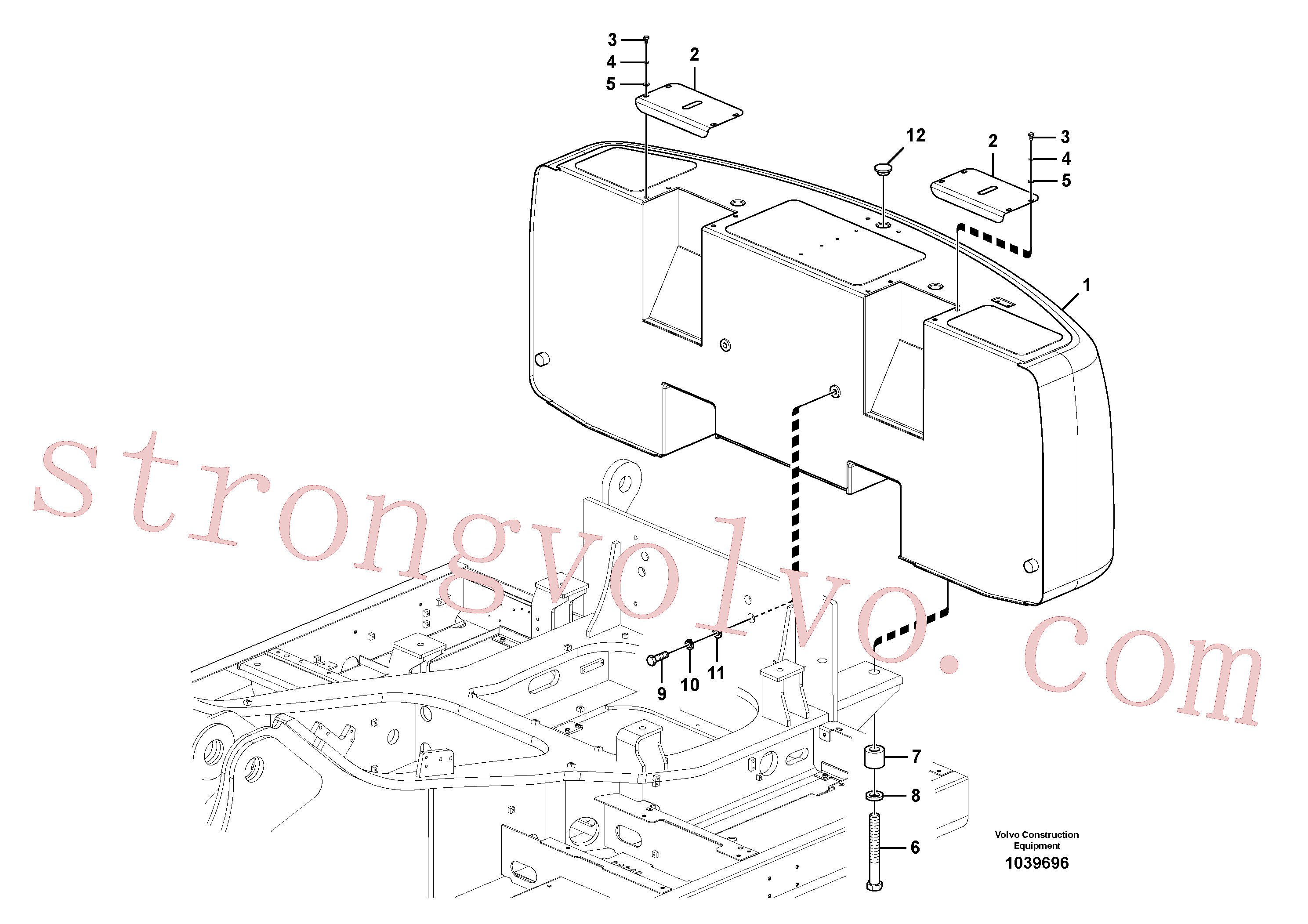 VOE992049 Volvo Contrapesos(1039696 Montagem)
