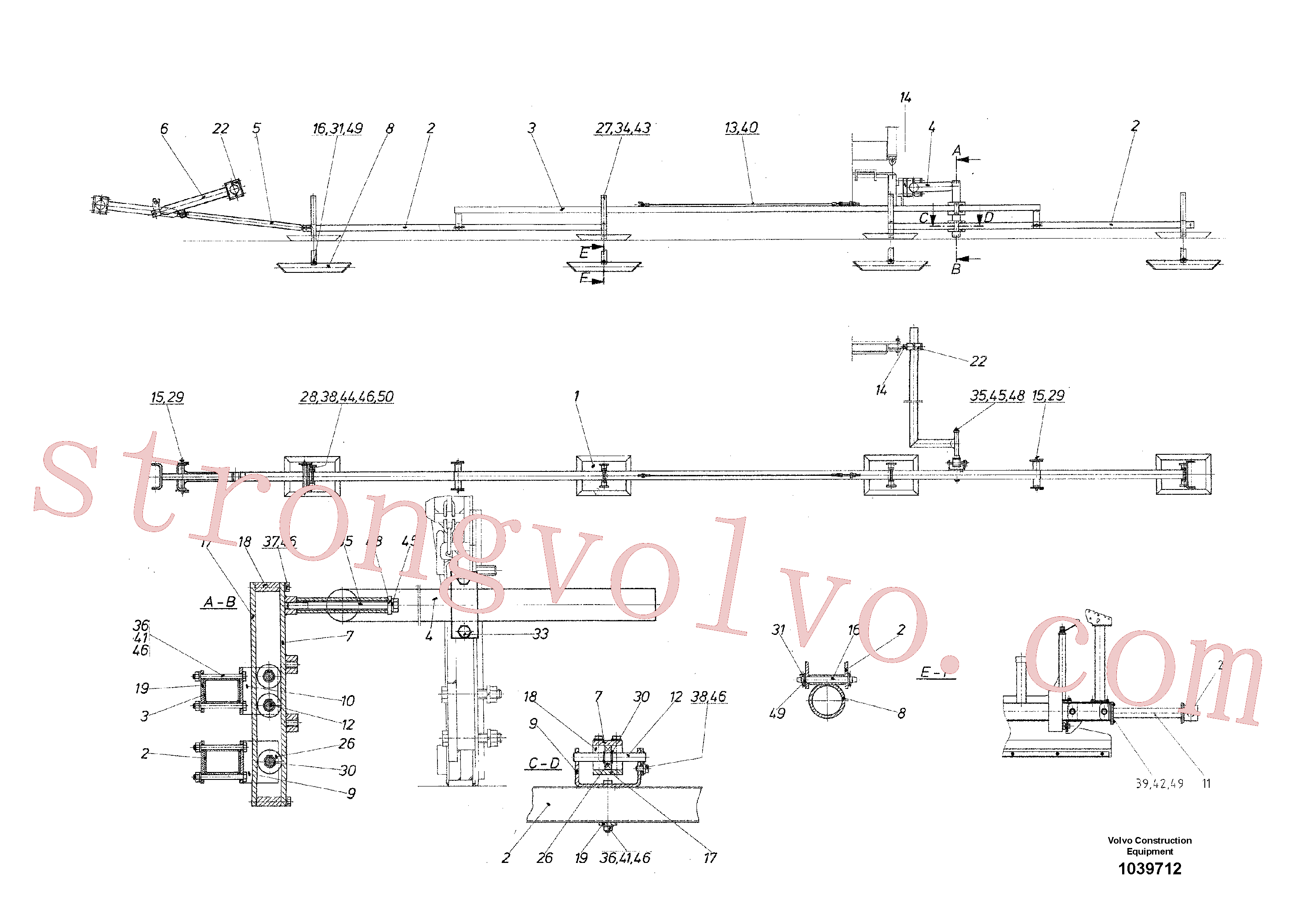 RM80471428 Volvo Nivelamento feixe(1039712 Montagem)