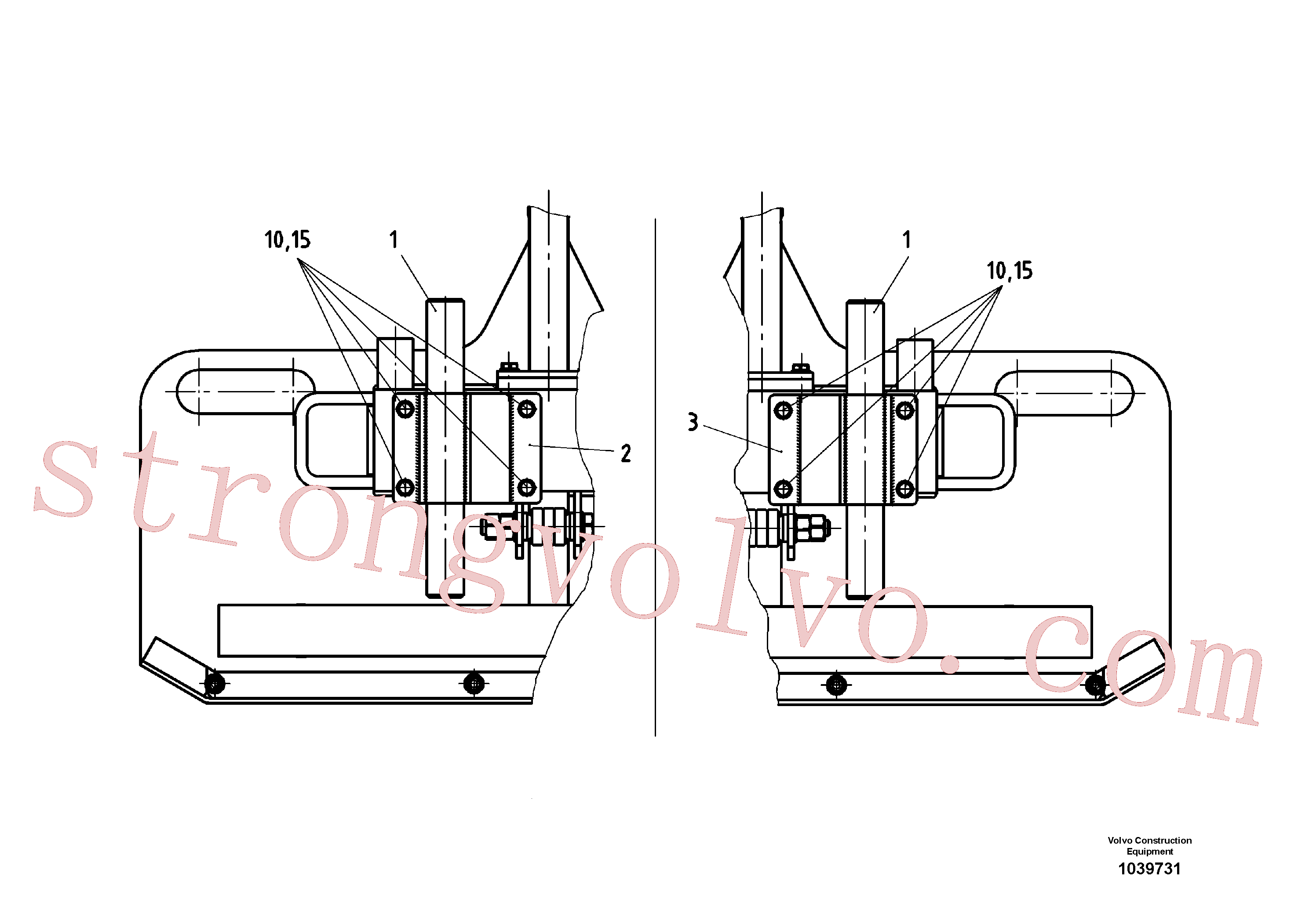 RM13907761 Volvo Peças de montagem para analisador 78/88(1039731 Montagem)