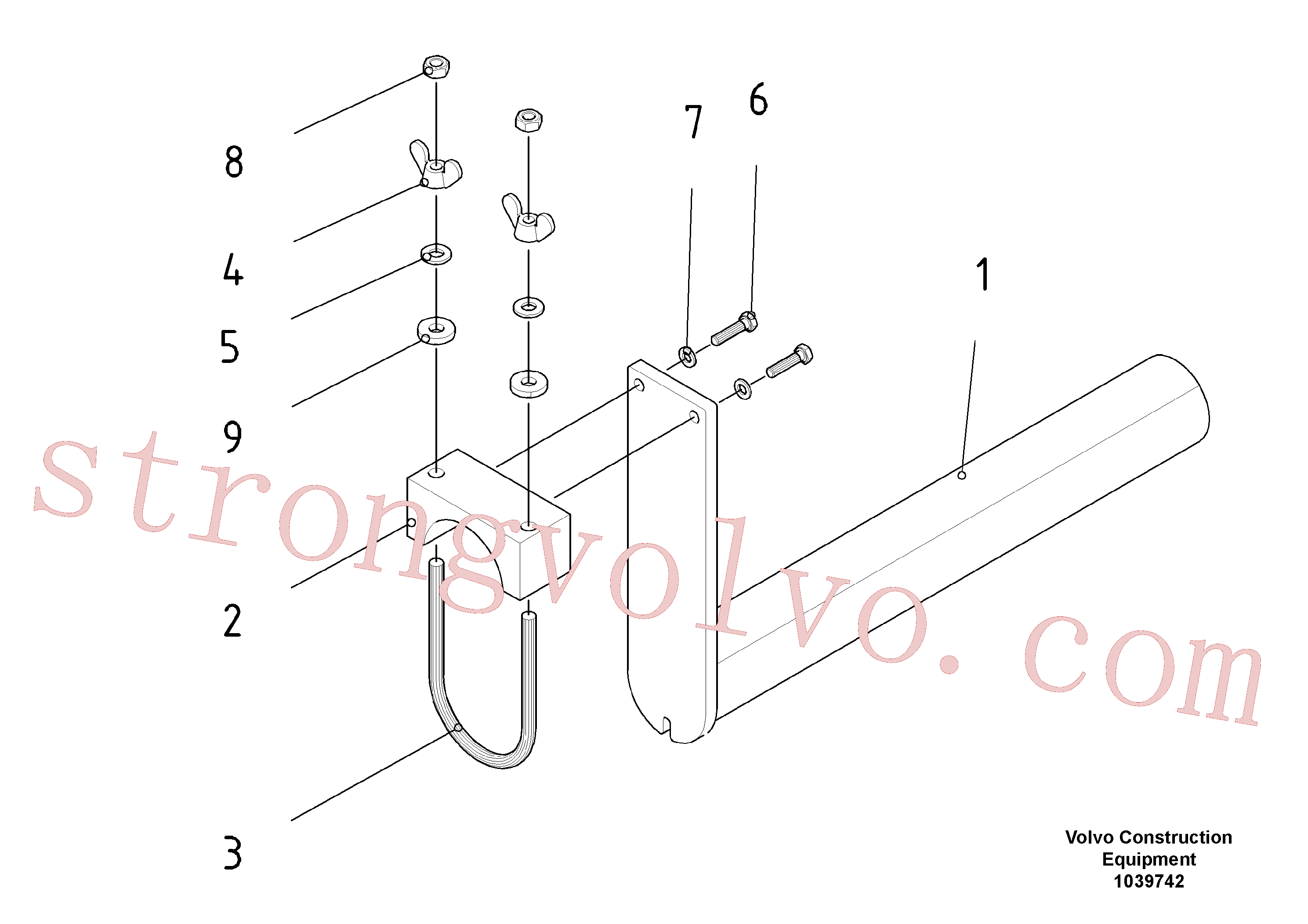 RM56289580 Volvo Porta-ferramentas(1039742 Montagem)