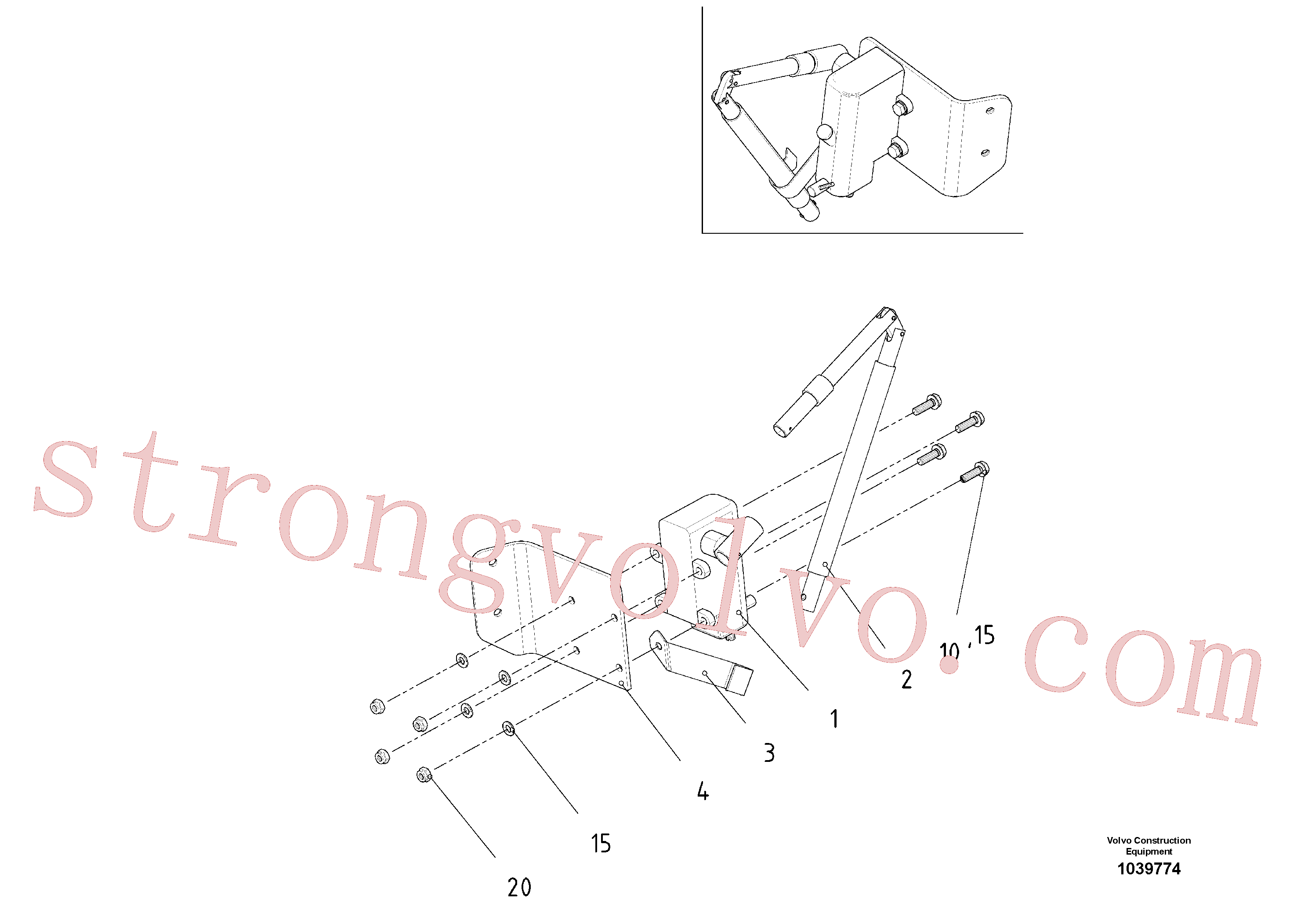 RM96713334 Volvo Conjunto da bomba(1039774 Montagem)