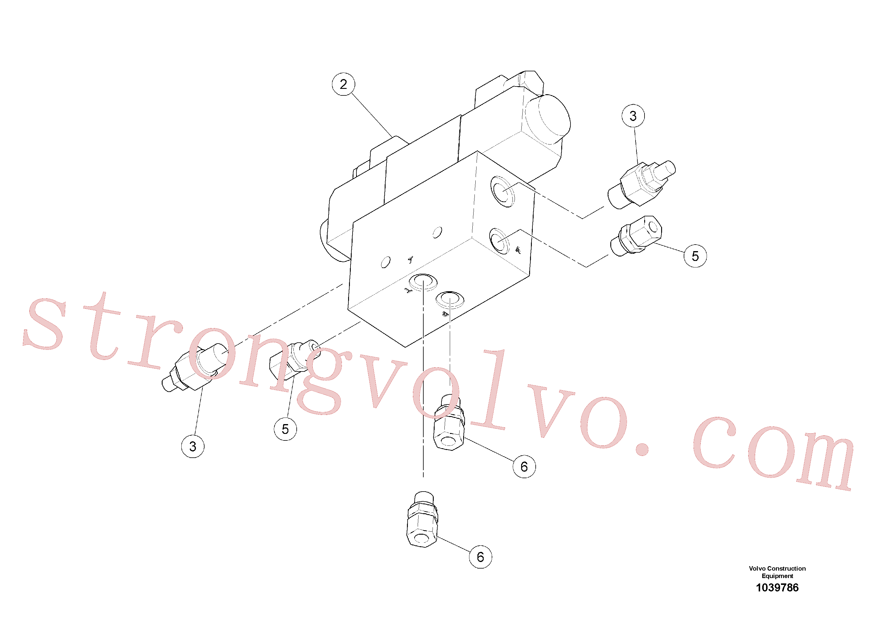 RM14102586 Volvo Bloco de válvulas, nivelamento(1039786 Montagem)