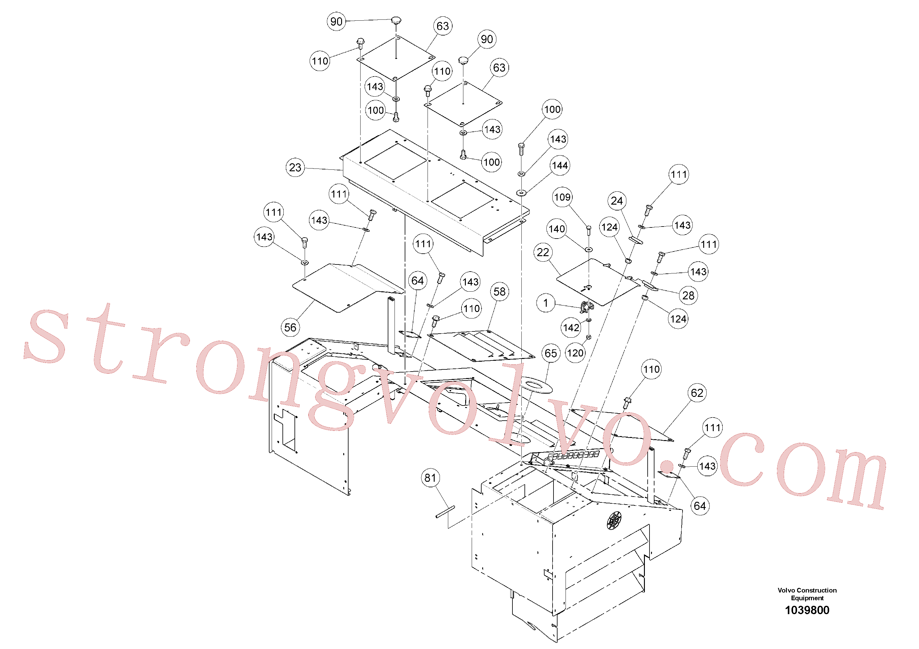 RM14084123 Volvo Peças de montagem exteriores(1039800 Montagem)