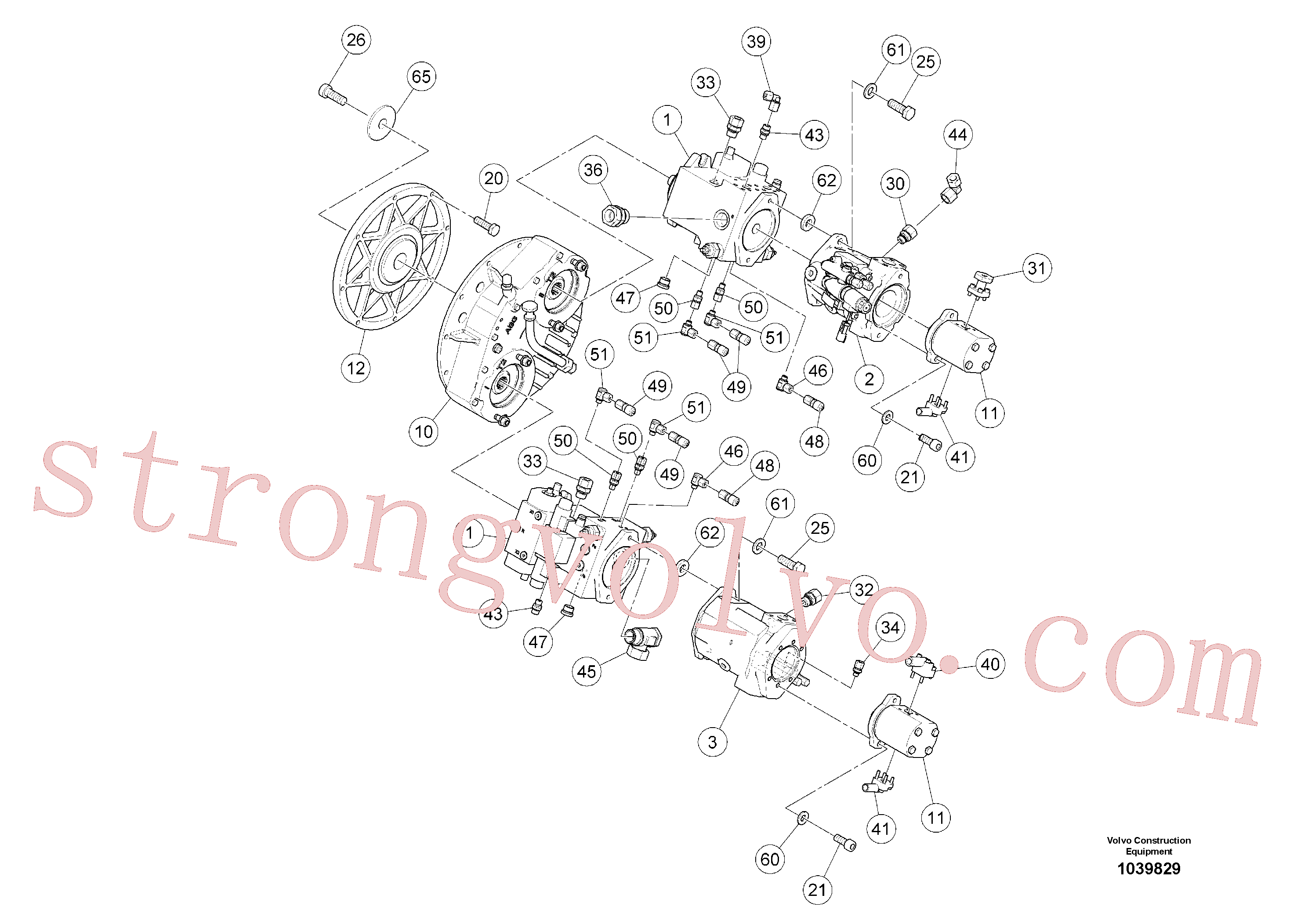 RM14280432 Volvo Distribuidor da caixa de engrenagem(1039829 Montagem)