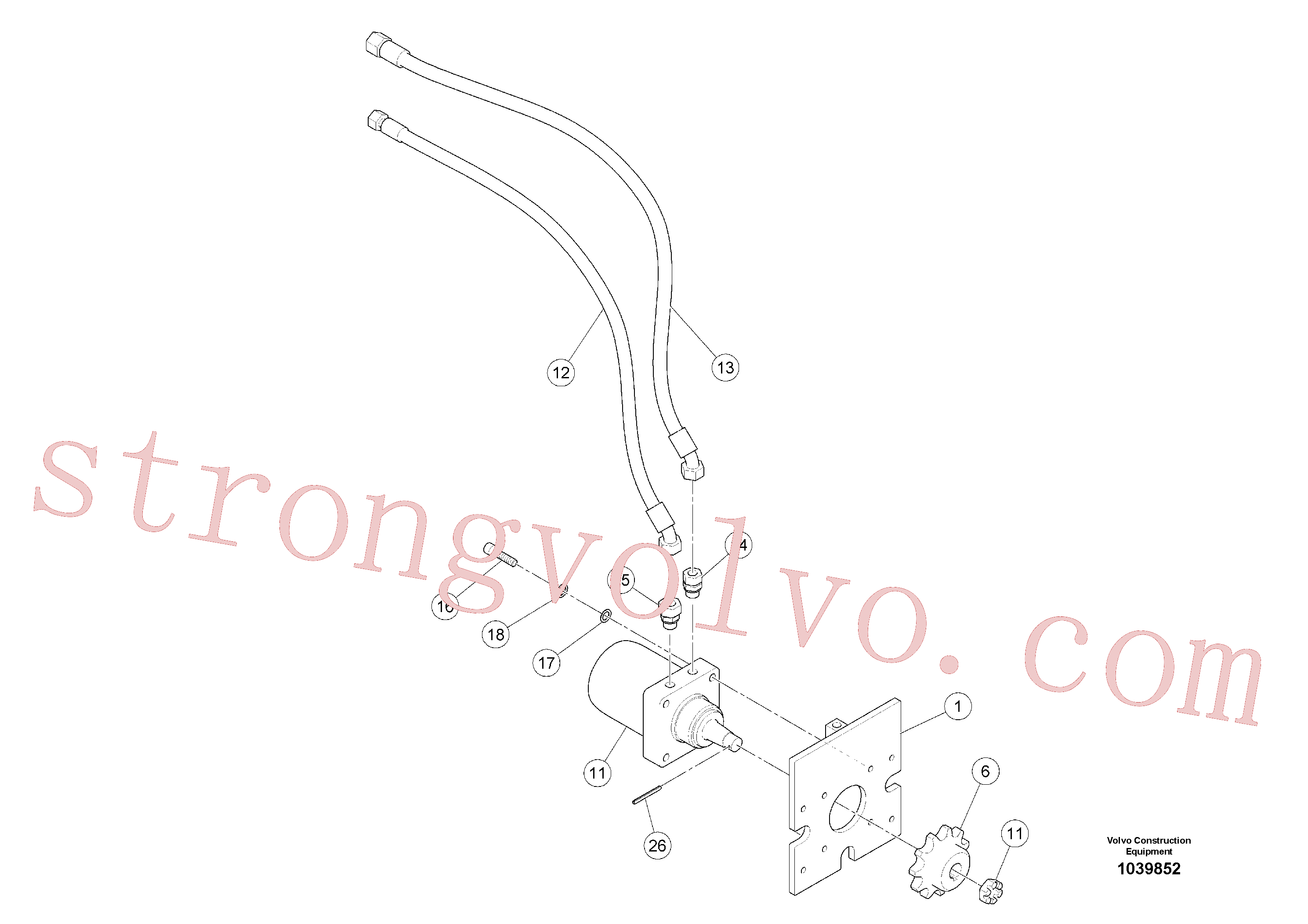 Volvo Acessórios para escavadeira RM14233456 Jogo de vedação Acessórios