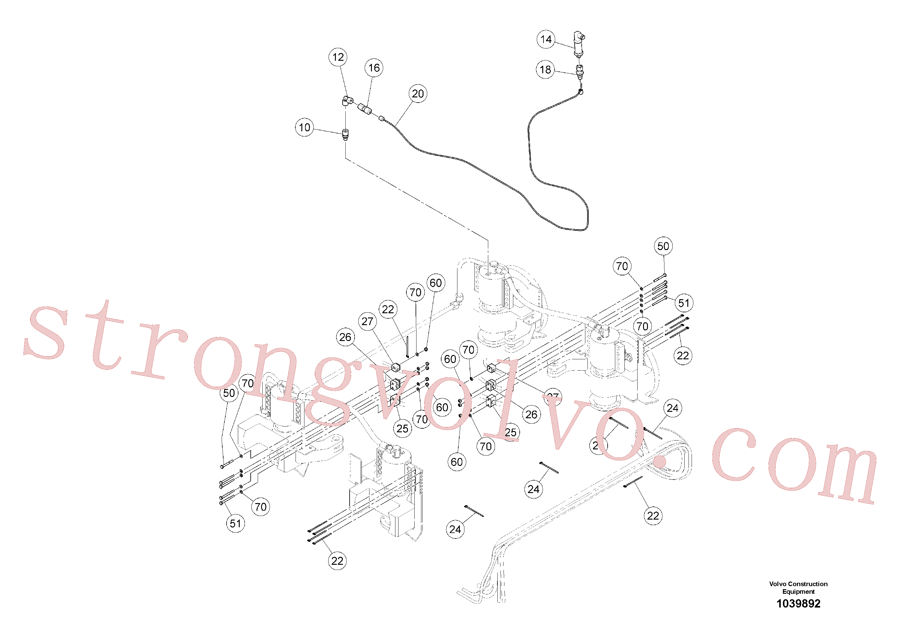 RM14079933 Volvo Sistema hidráulico, tracção integral(1039892 Montagem)