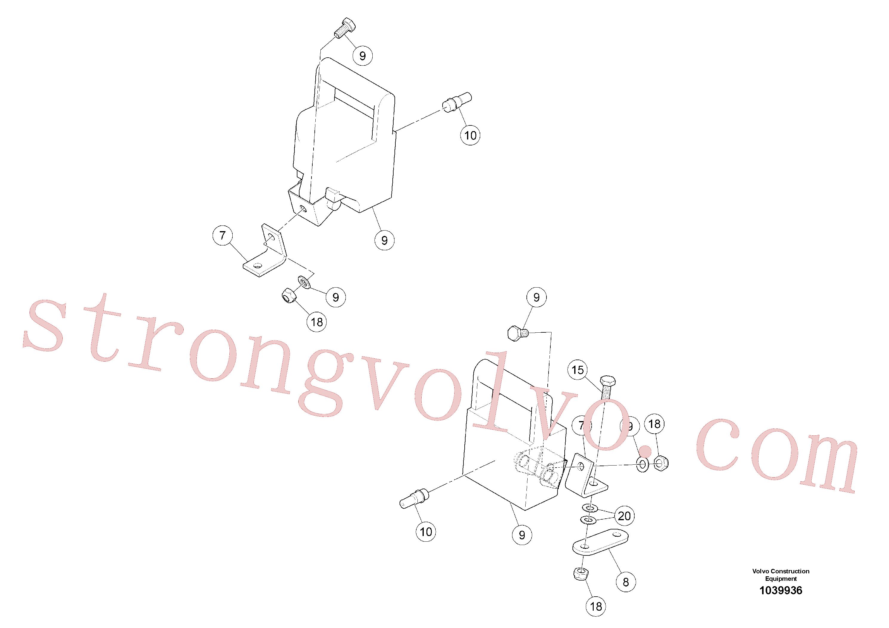 RM54758230 Volvo 4 luzes de trabalho(1039936 Montagem)