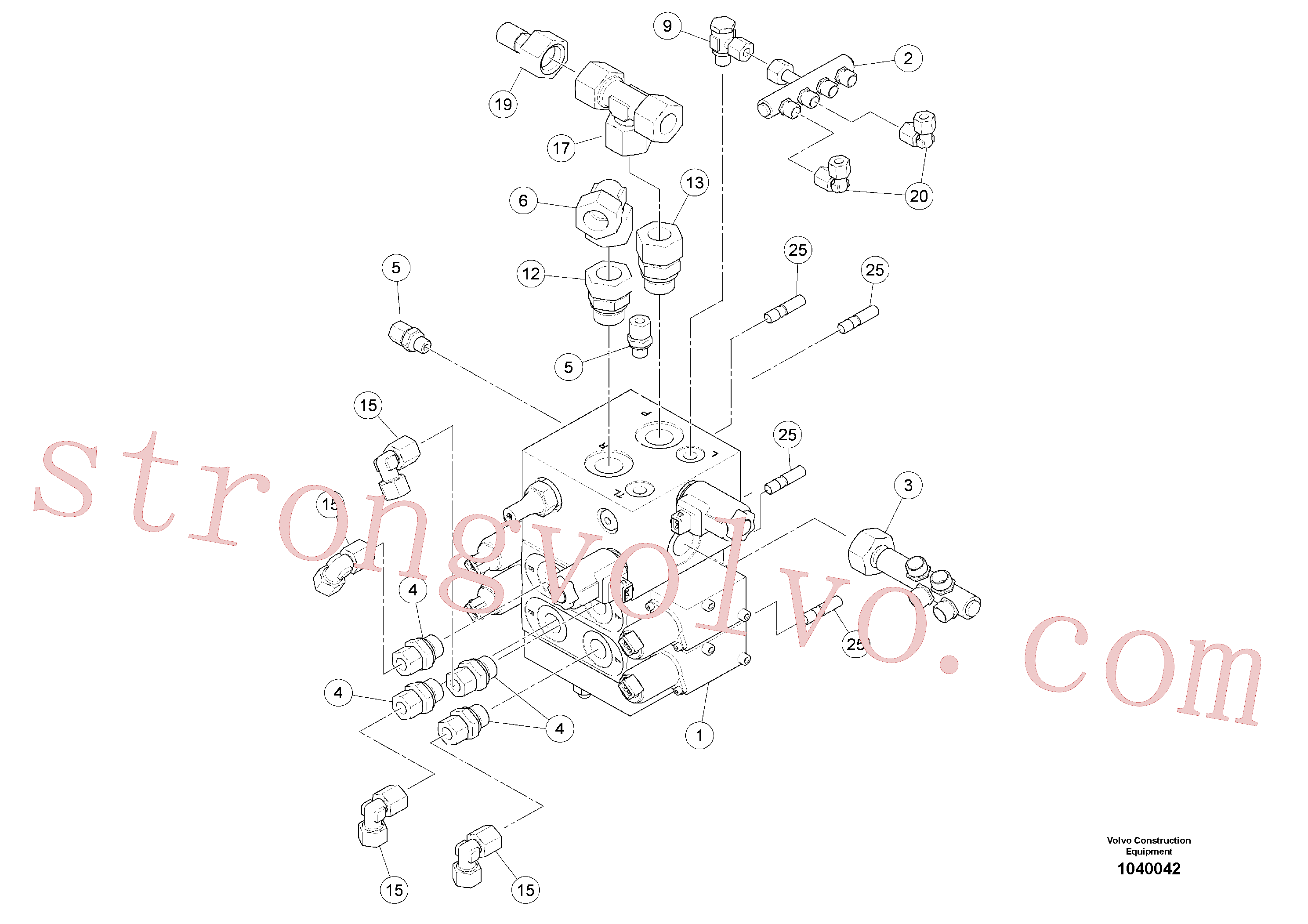 RM14102586 Volvo Pré-montagem do bloco de válvulas(1040042 Montagem)