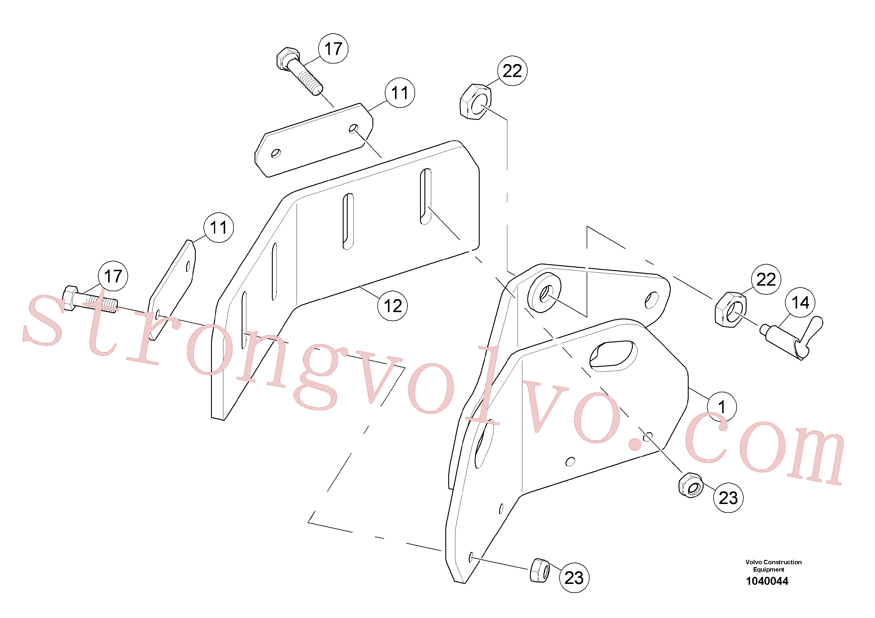 RM80874662 Volvo Raspadeira(1040044 Montagem)