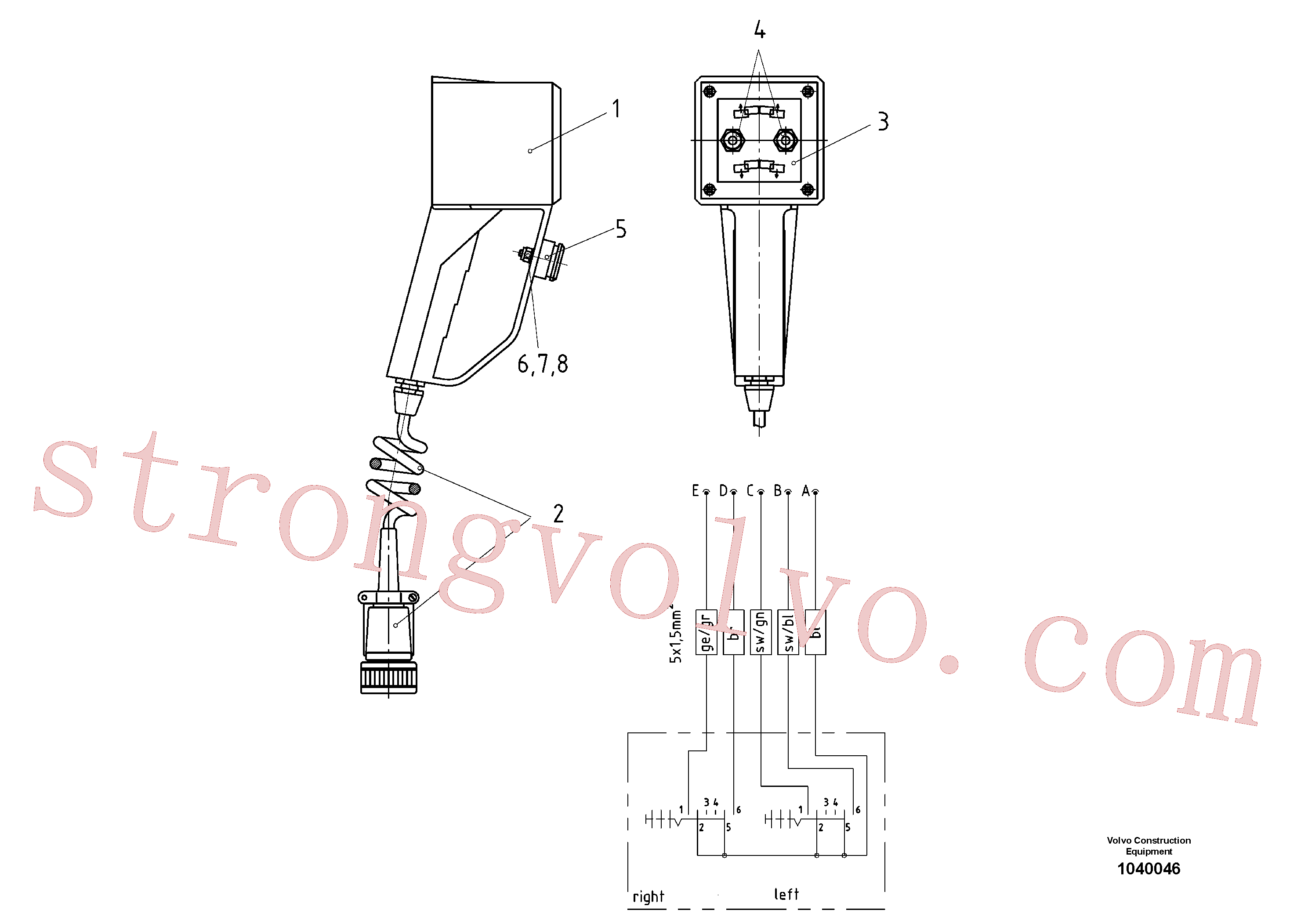 RM58900754 Volvo Controlo manual(1040046 Montagem)