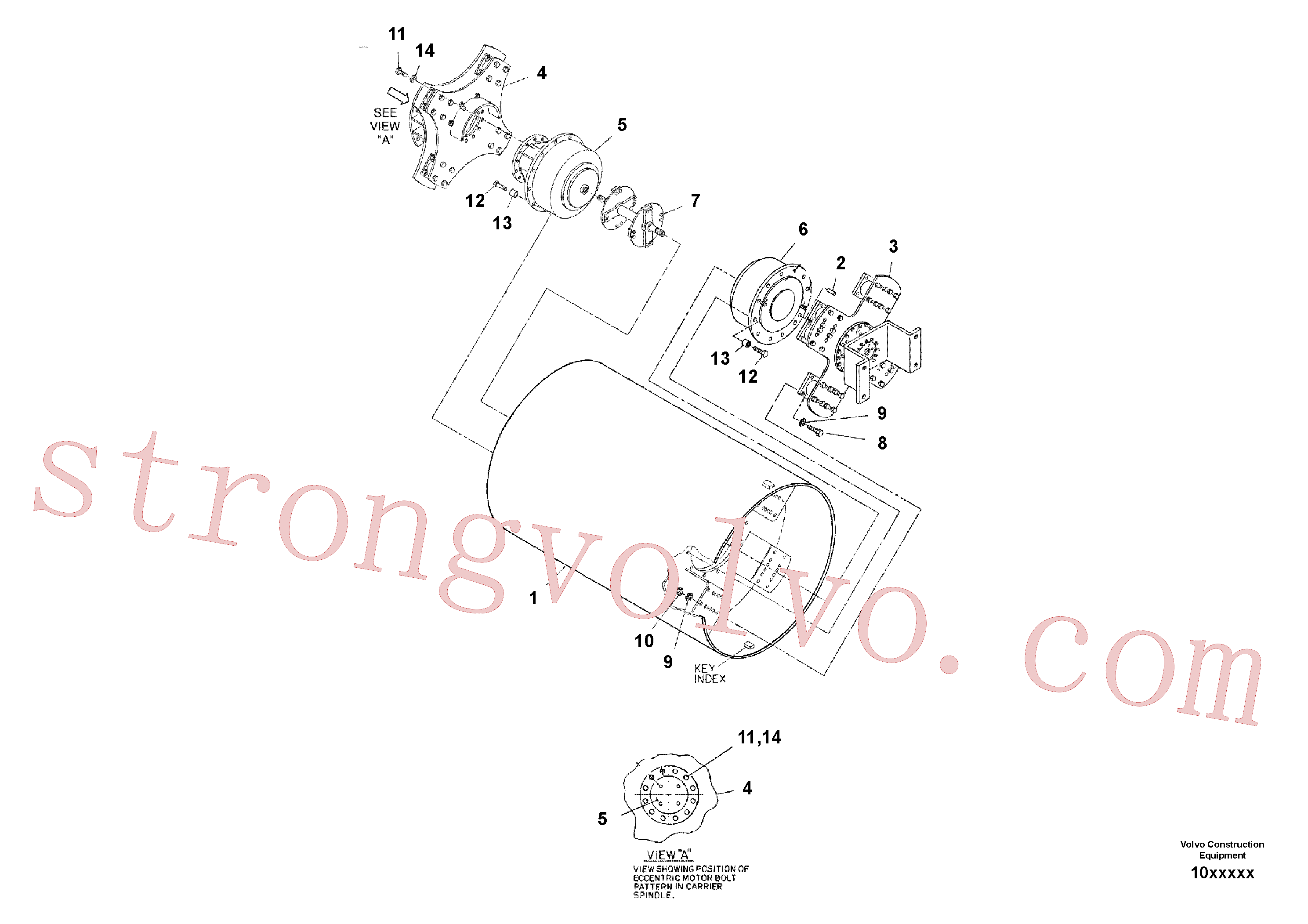 Volvo Montagem VOE983308 Porca sextavada Acessórios