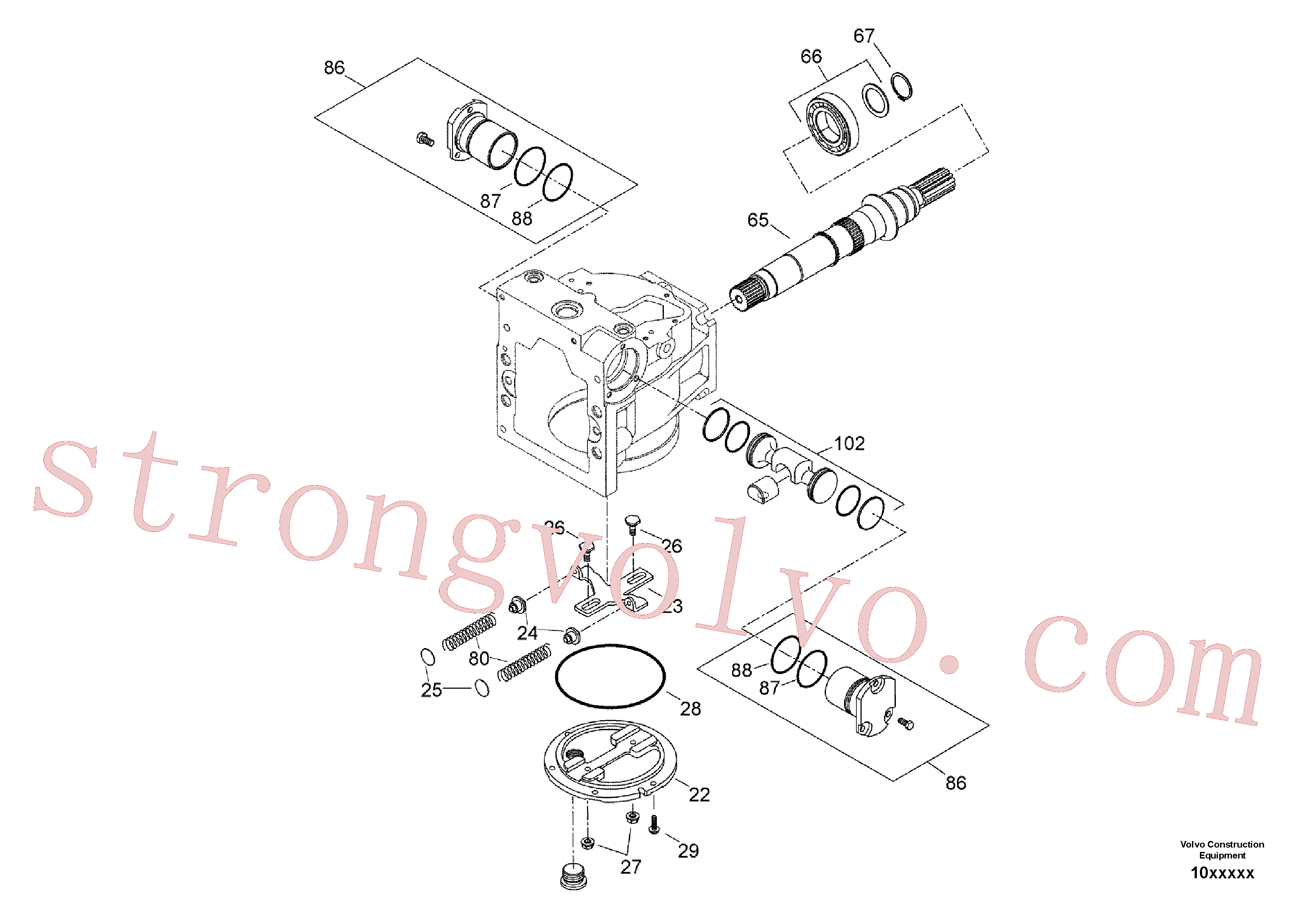 RM59343277 Volvo Bomba de propulsão(1040181 Montagem)