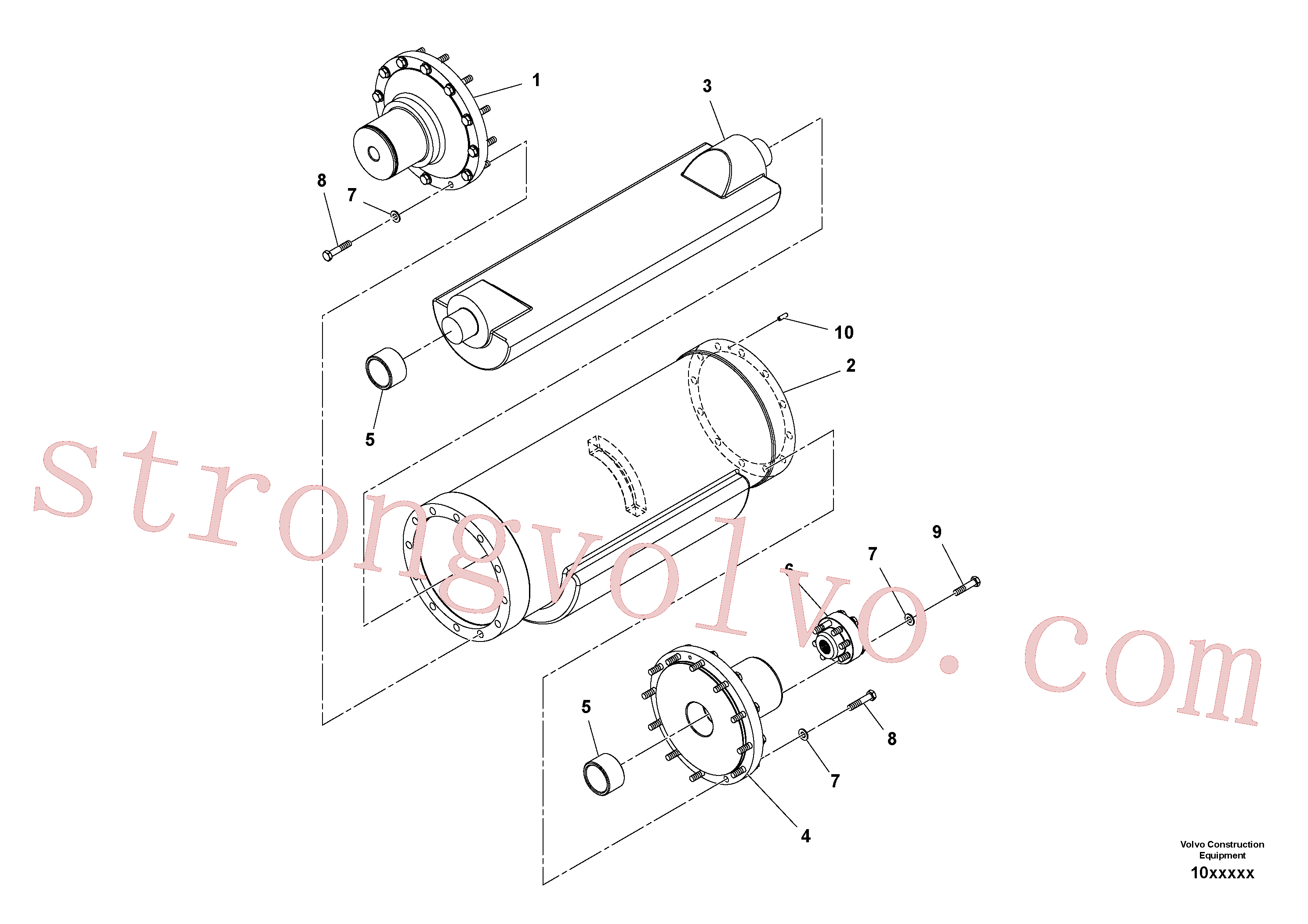 RM96720990 Volvo Conjunto de eixo excêntrico(1040426 Montagem)