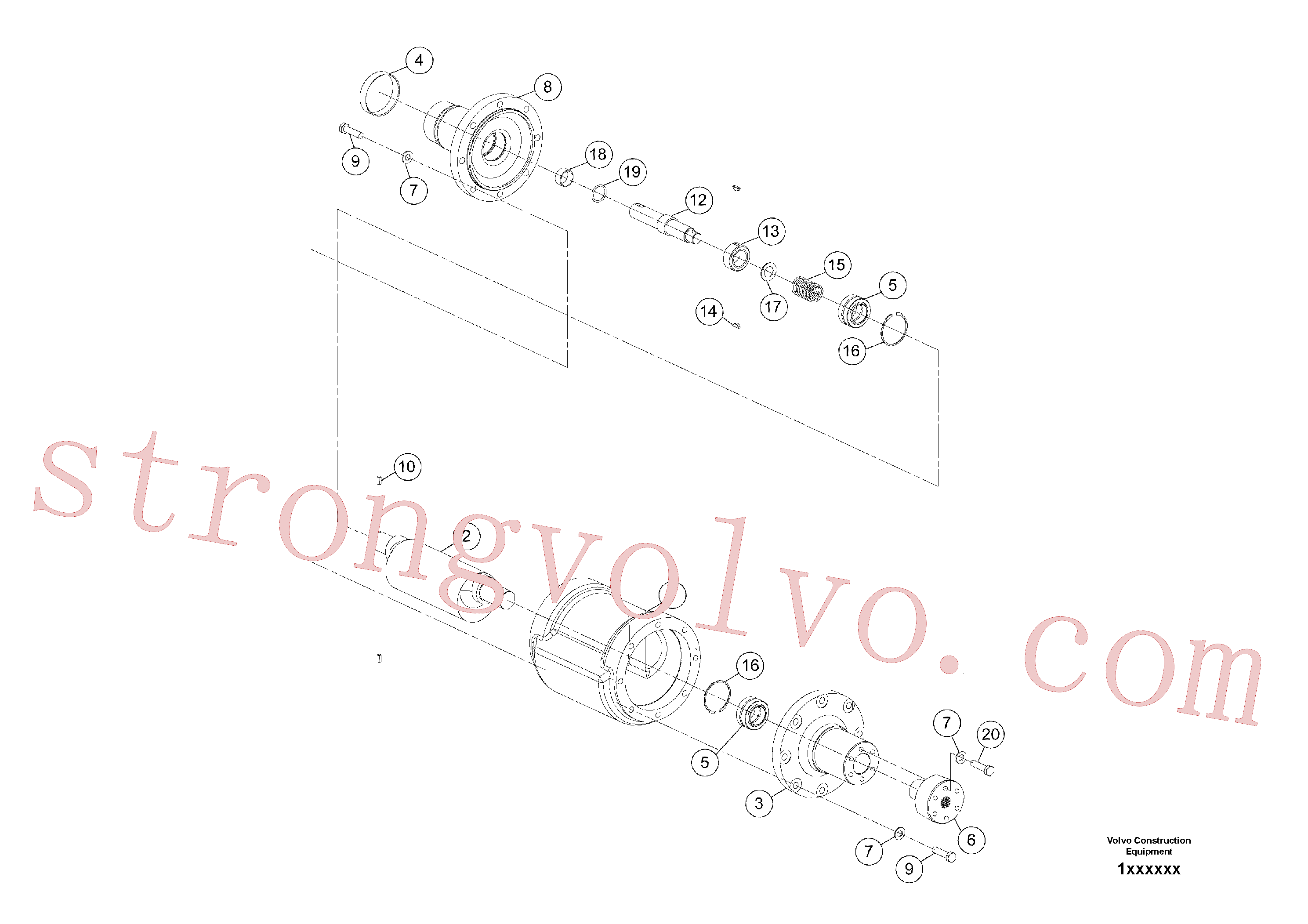 RM54606546 Volvo Conjunto do excêntrico(1040474 Montagem)