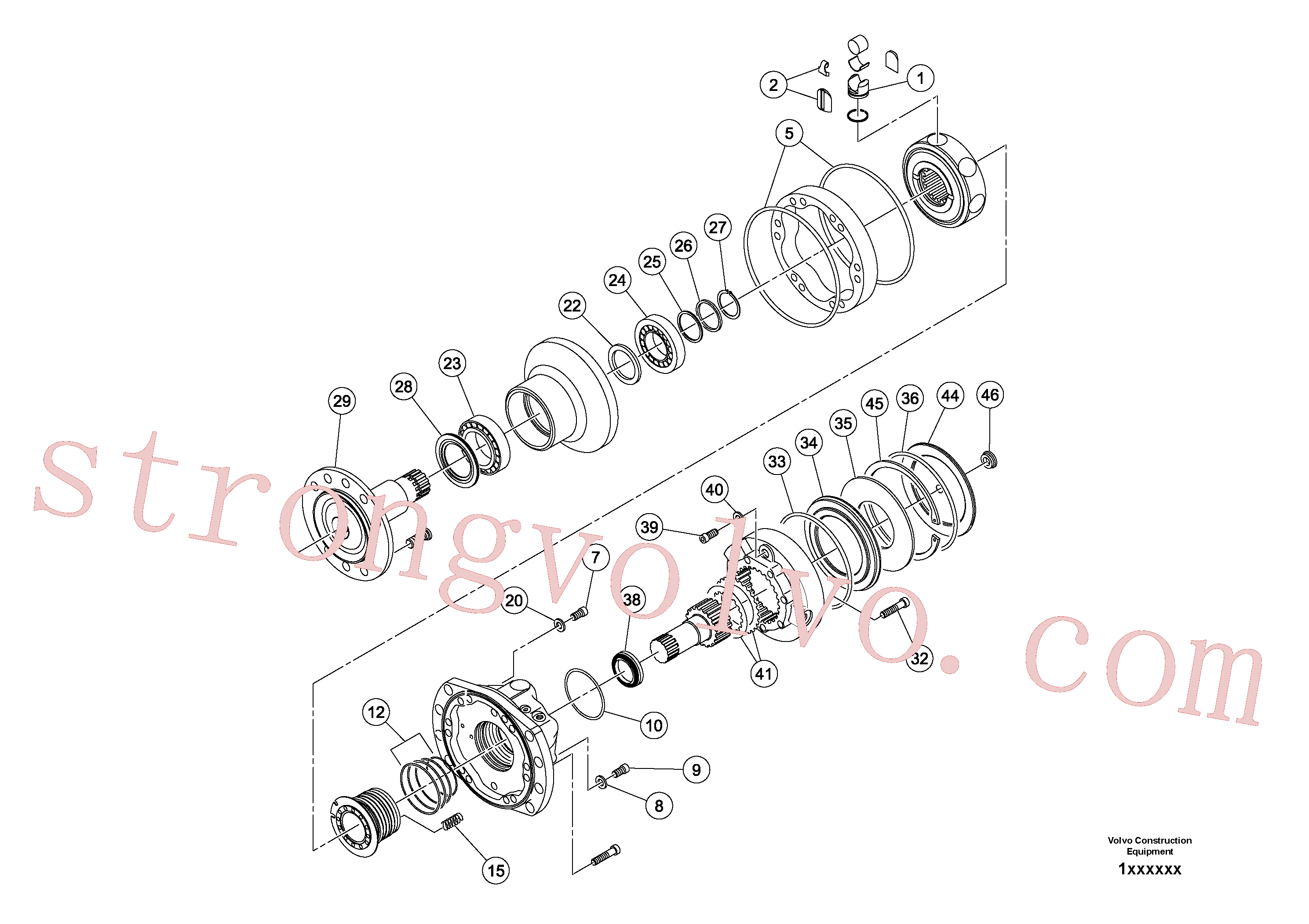 RM59888909 Volvo Motor da transmissão do tambor(1040501 Montagem)
