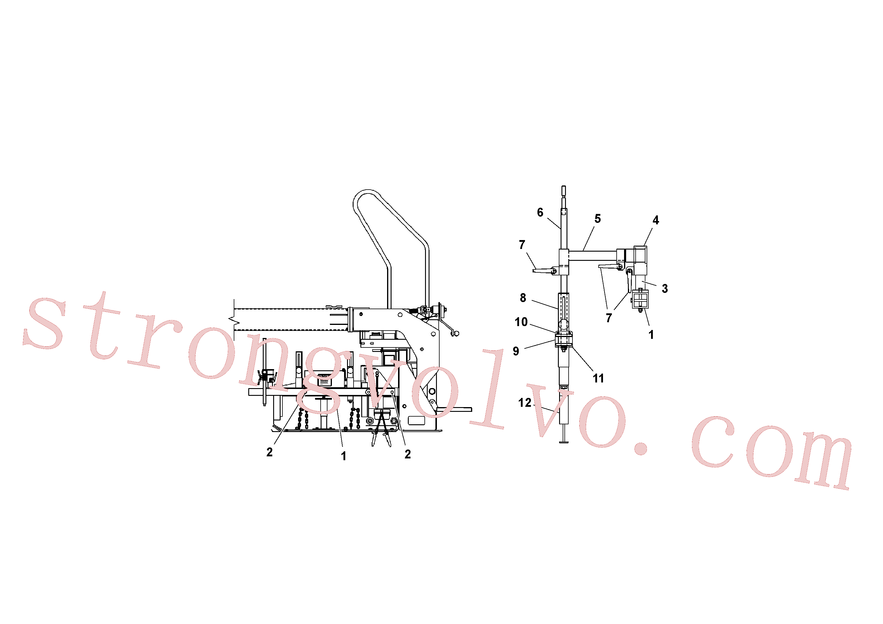 Volvo RM20336947 Tubo Volvo Acessórios para escavadeira