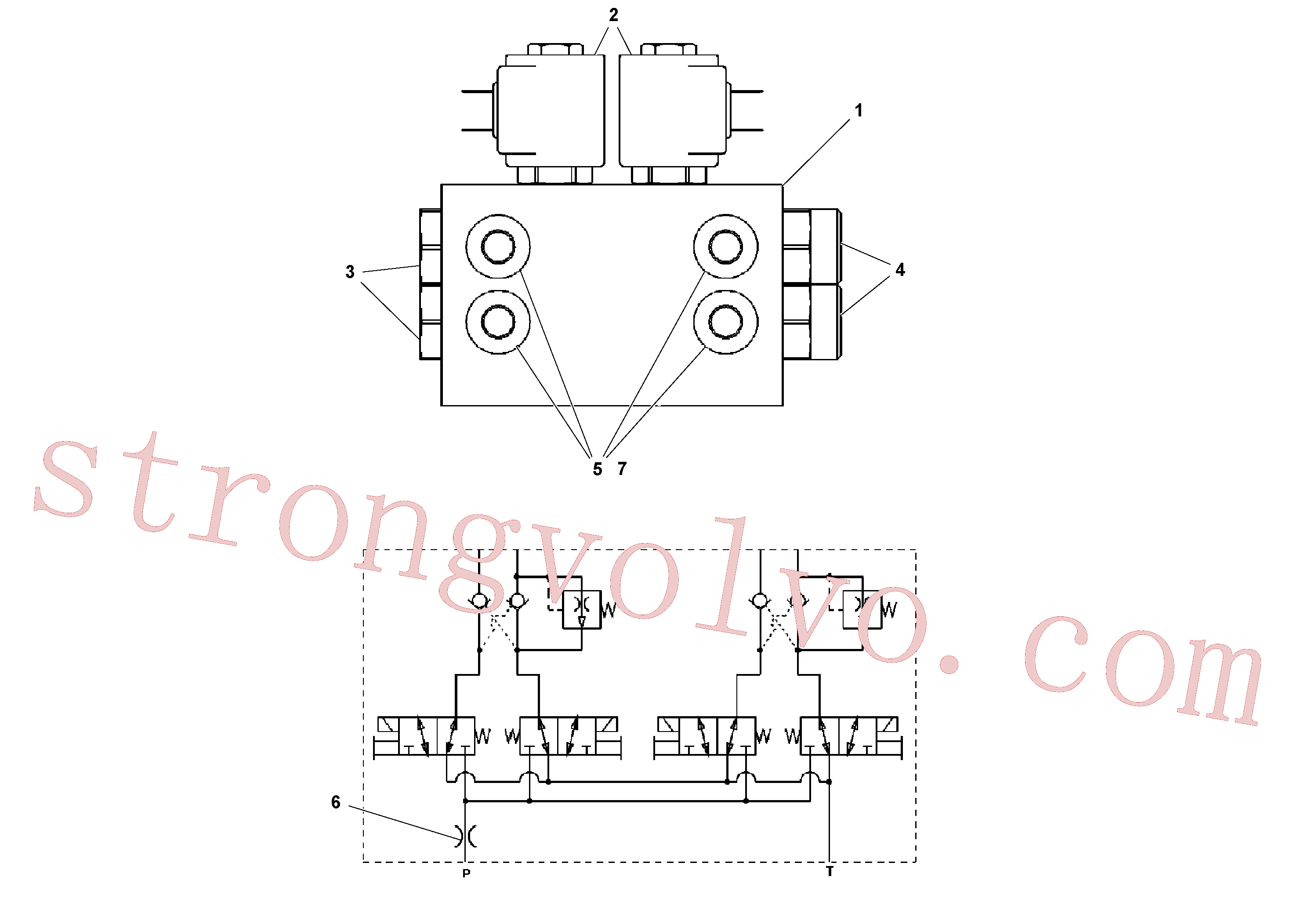 RM59922849 Cotovelo, Adaptador Volvo escavadeira