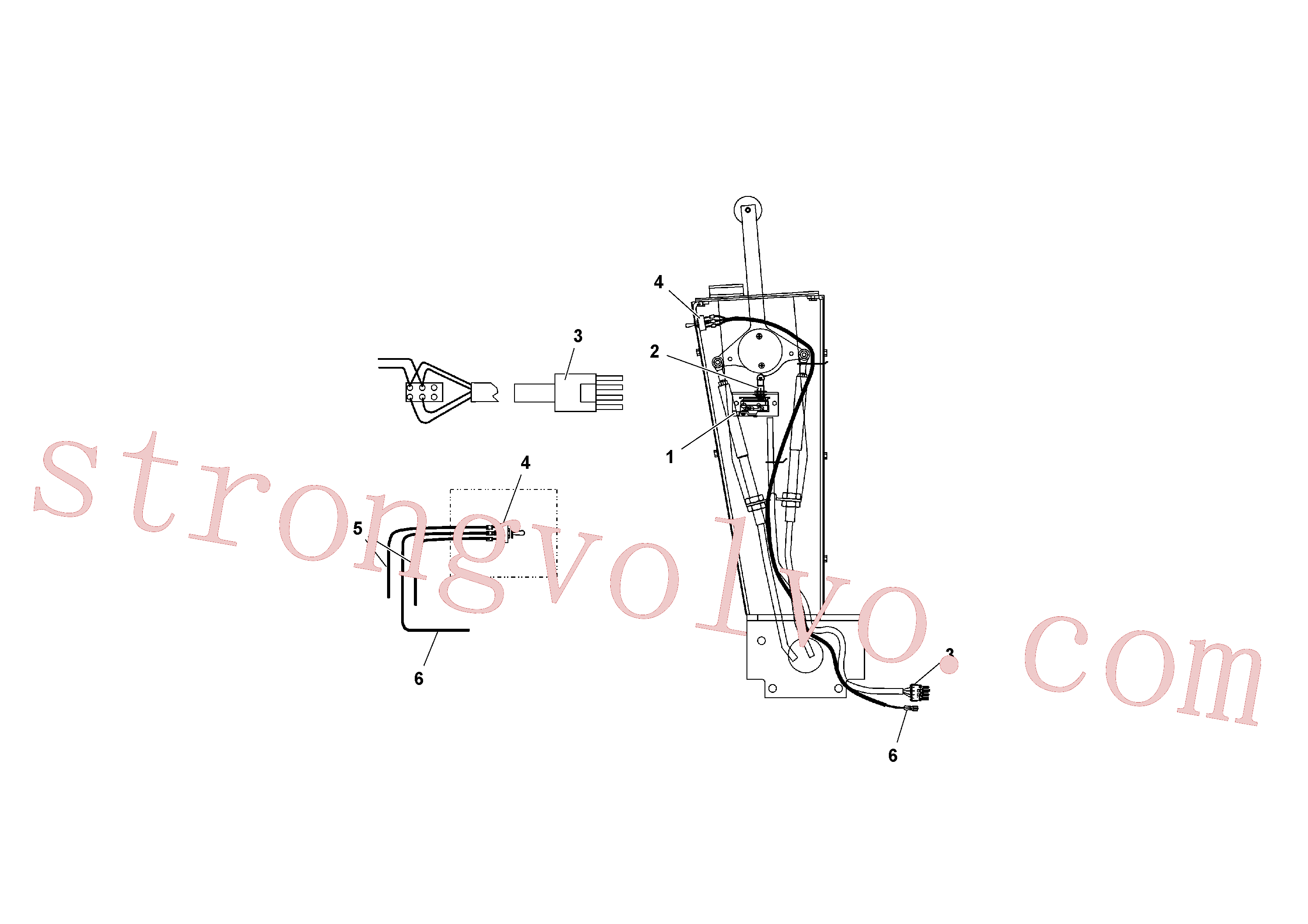 RM20934212 Interruptor Volvo escavadeira